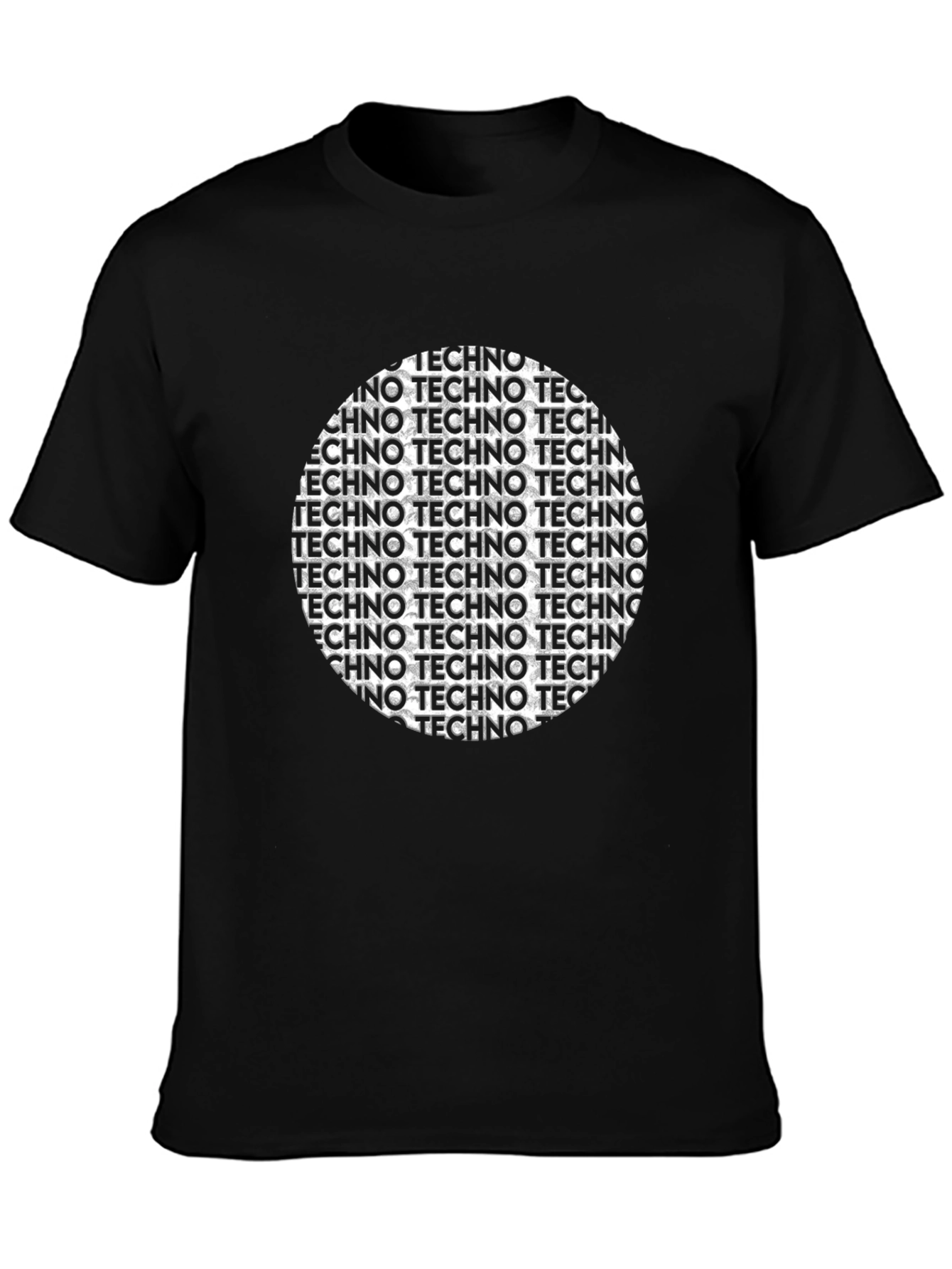 Techno Circle Graphic T-Shirt - Stylish Music Tee