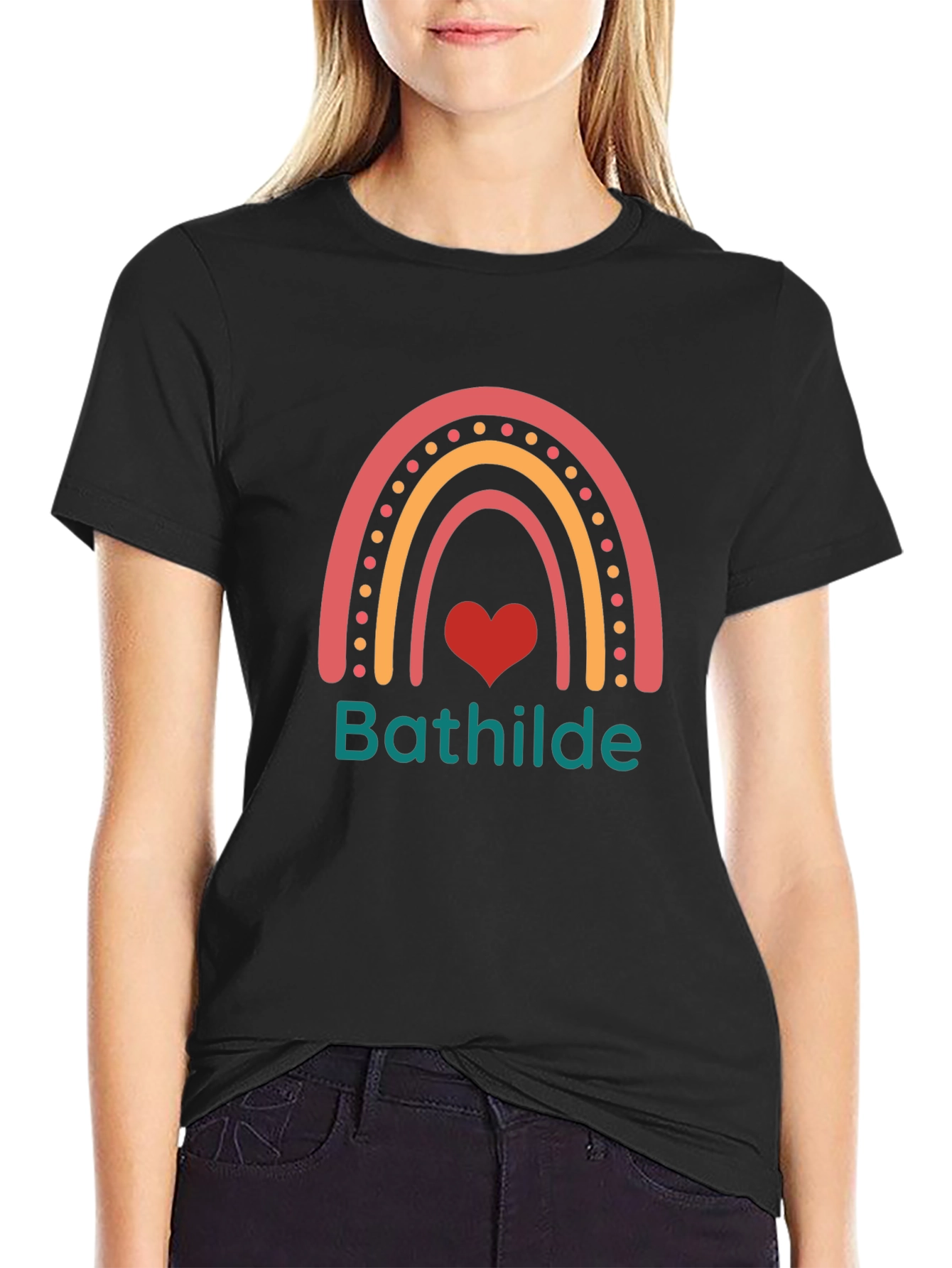 Rainbow Heart T-Shirt - Bathilde