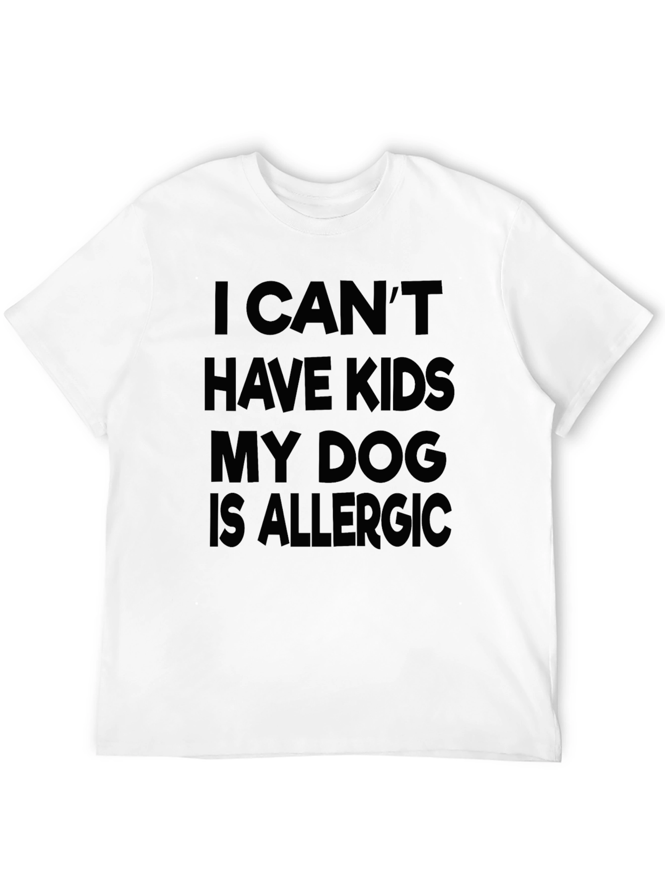 Funny Dog Allergies T-Shirt - Adult Humor Tee