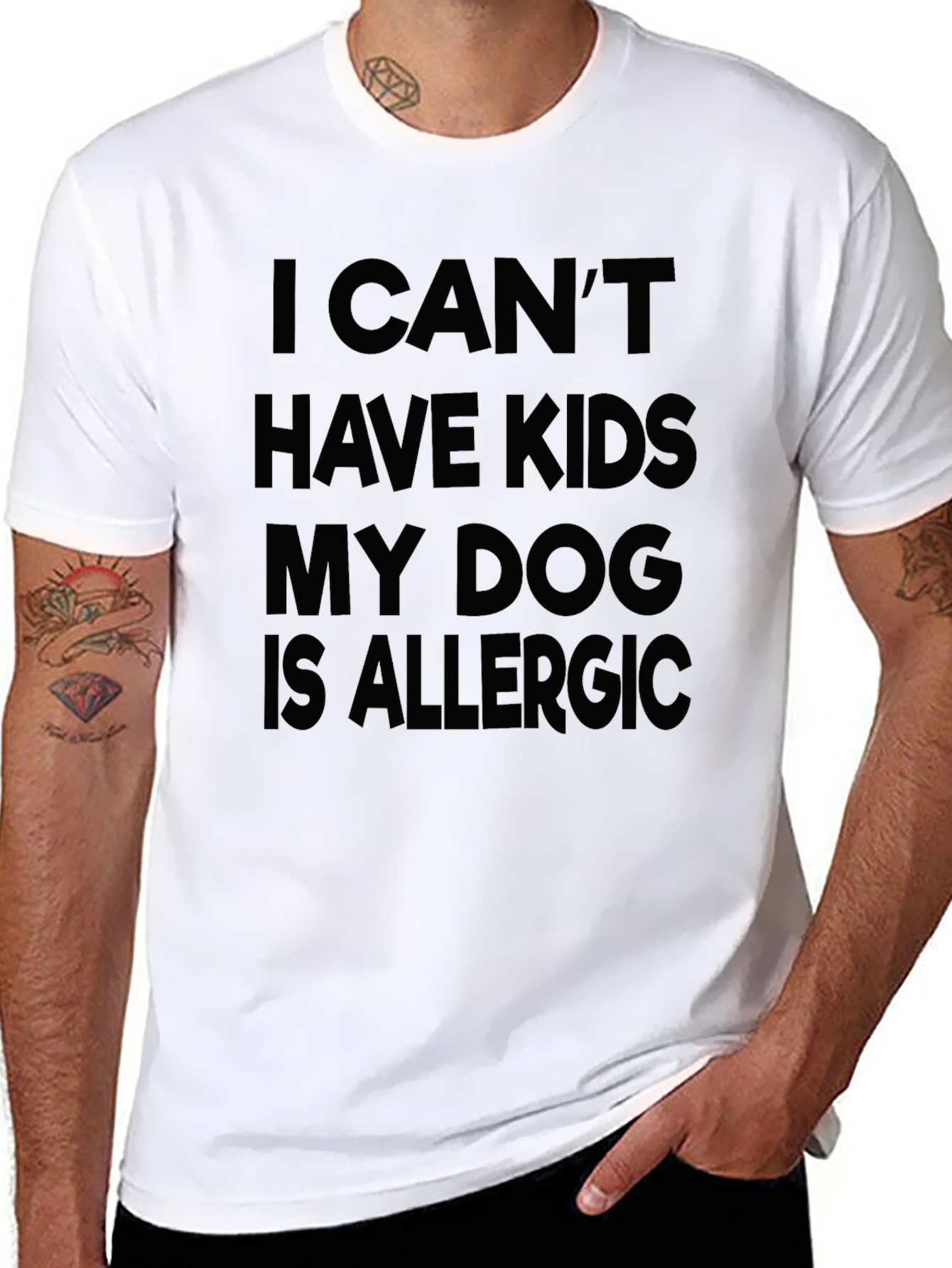 Funny Dog Allergies T-Shirt - Adult Humor Tee