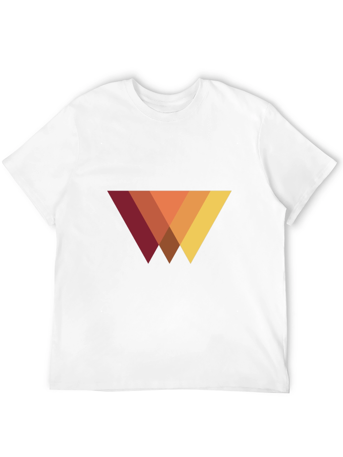 Modern Geometric Triangle T-Shirt - Casual Style
