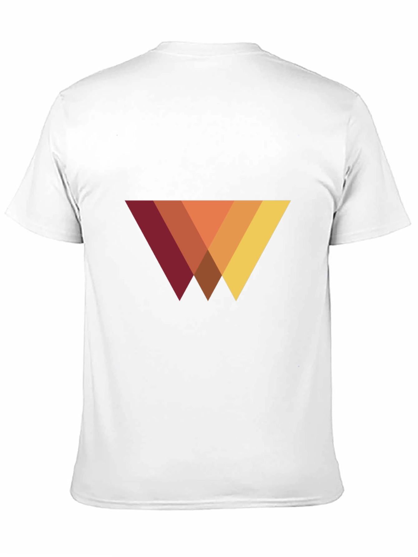 Modern Geometric Triangle T-Shirt - Casual Style