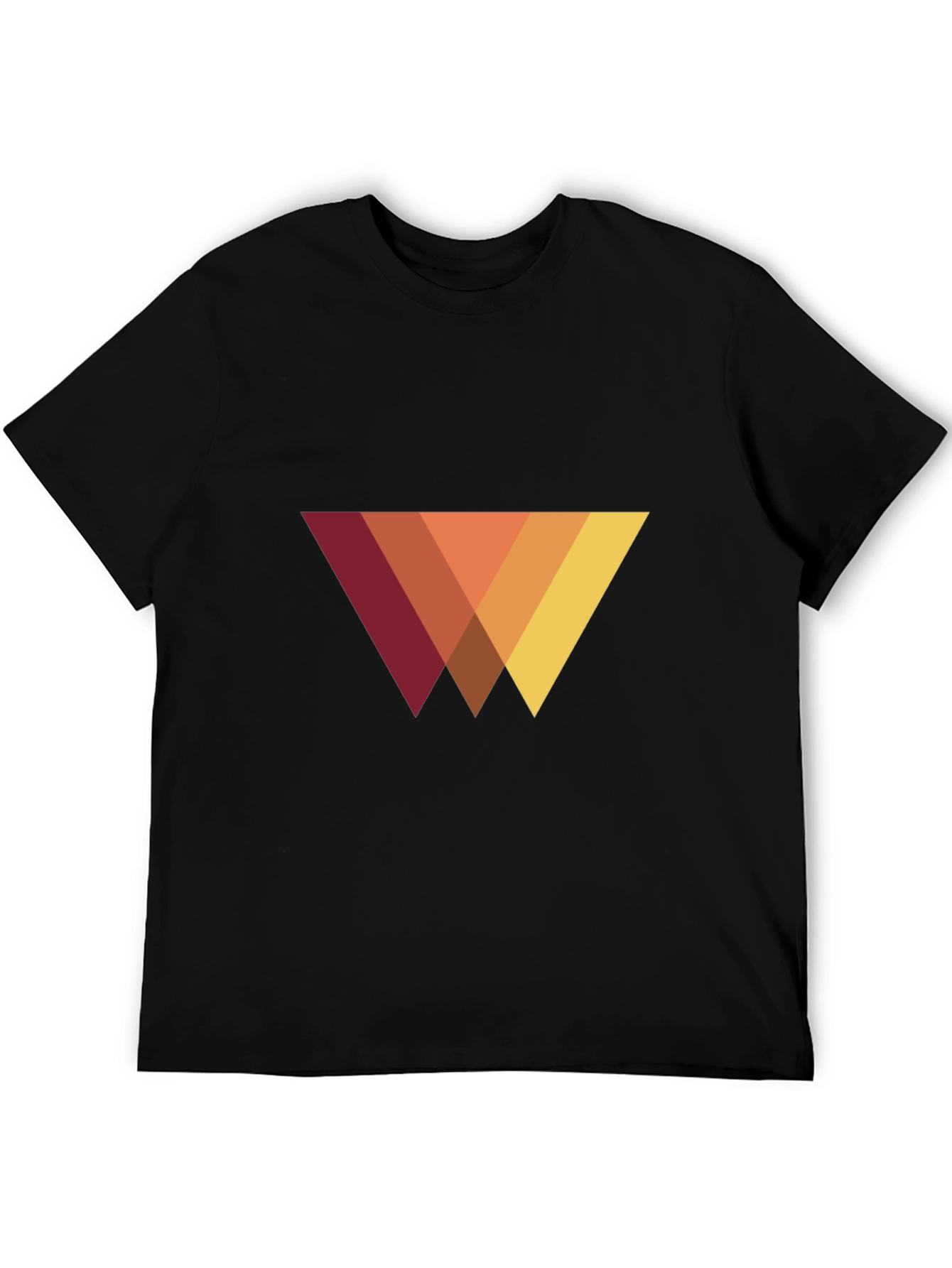 Modern Geometric Triangle T-Shirt - Casual Style