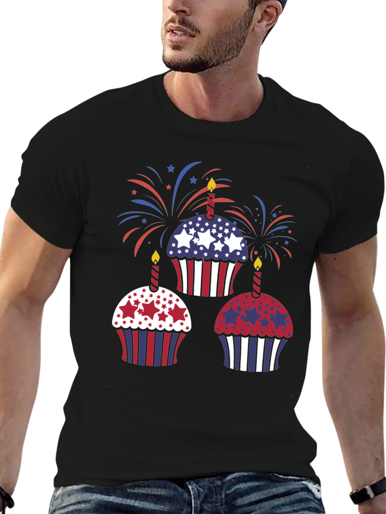 Patriotic Cupcake Graphic Tee