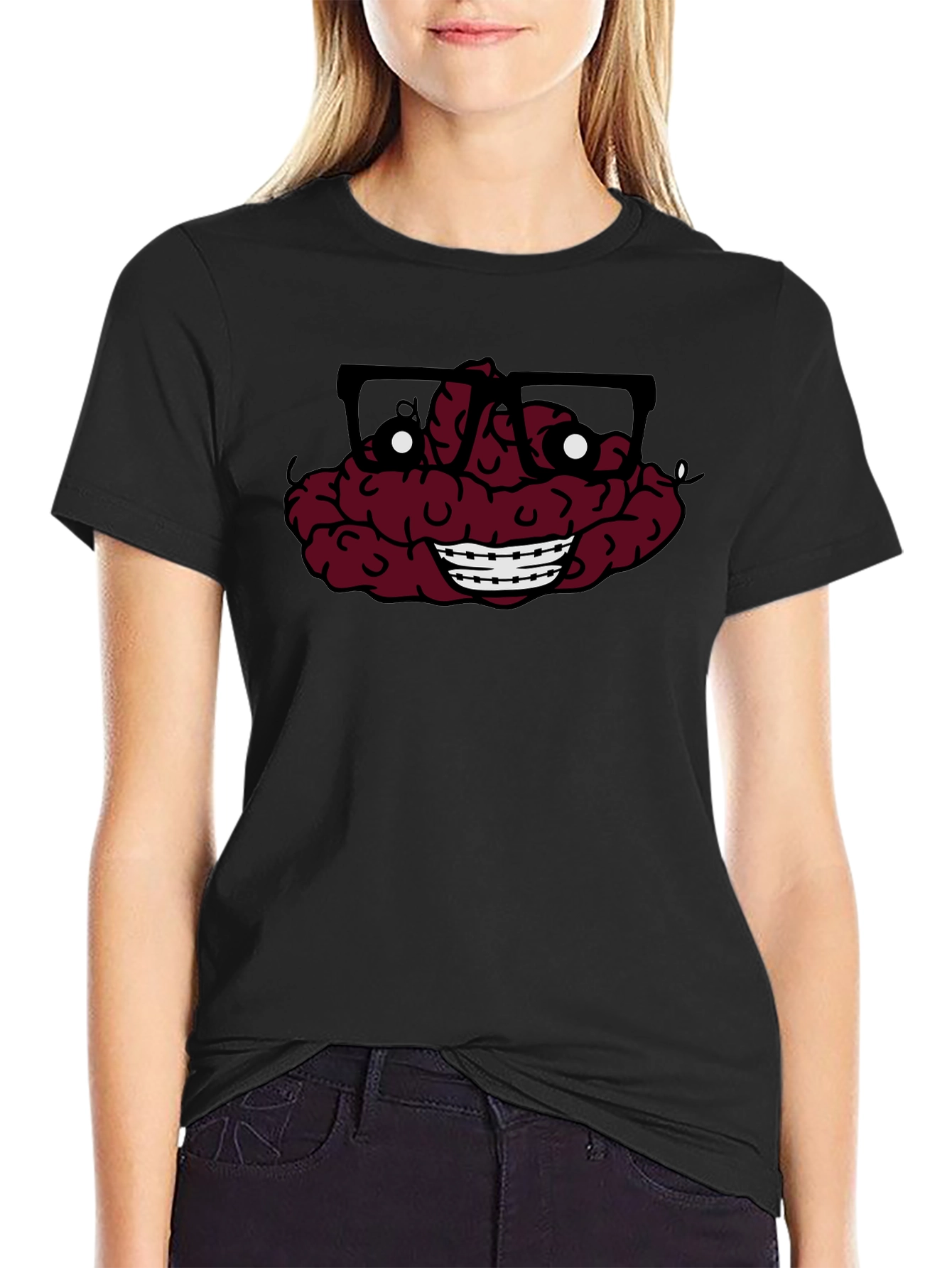 Nerdy Brain T-Shirt - Funny Graphic Tee
