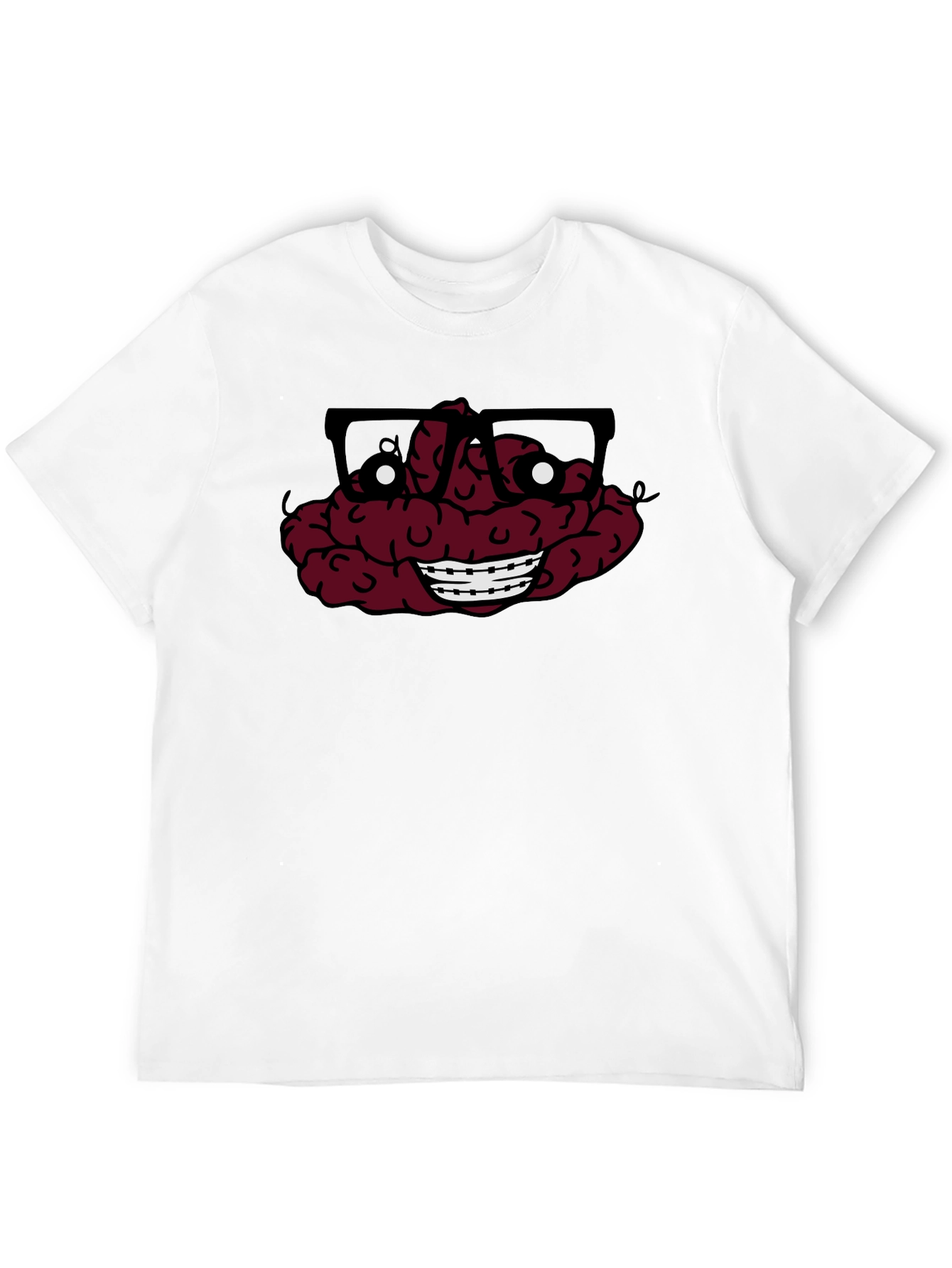 Nerdy Brain T-Shirt - Funny Graphic Tee