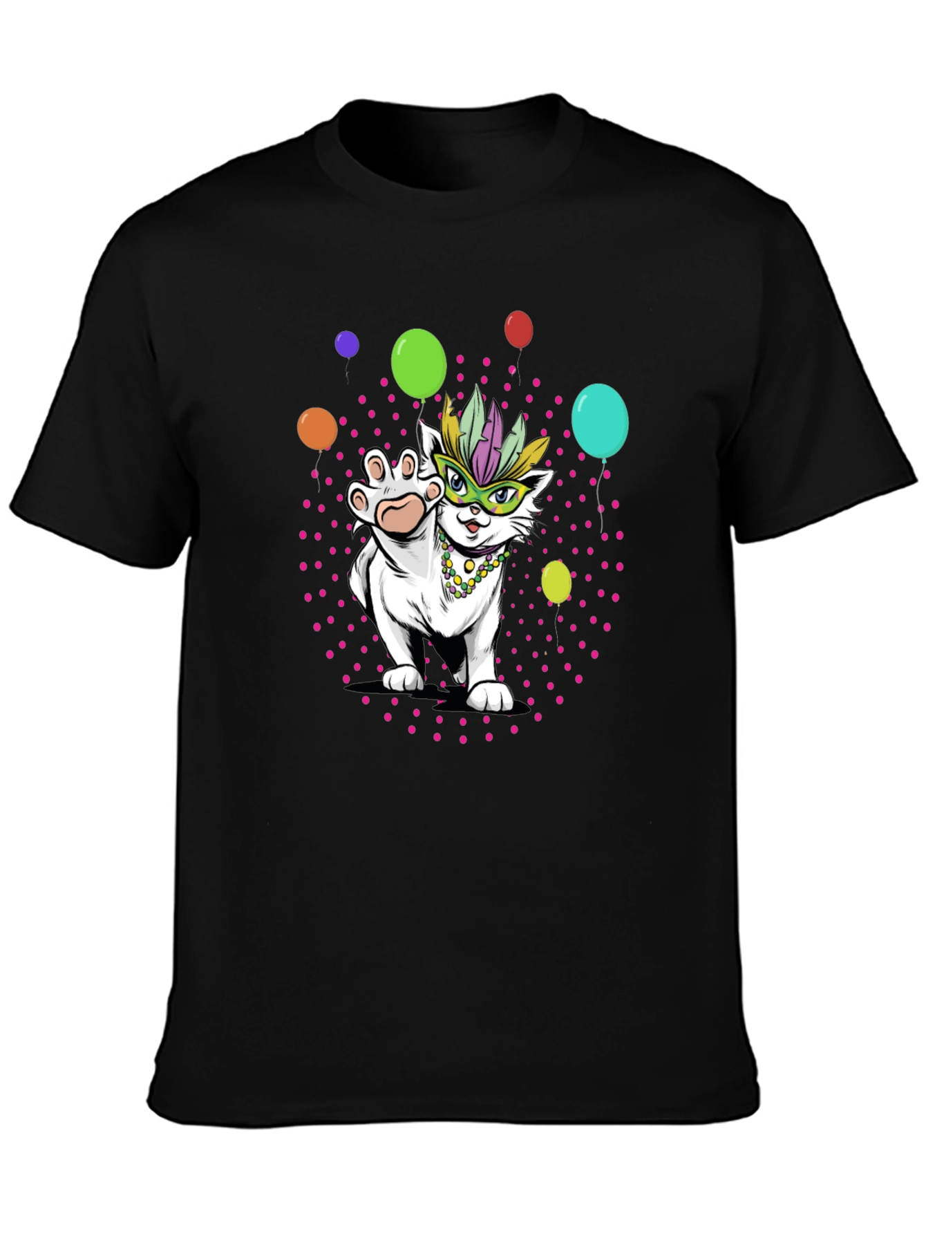 Mardi Gras Cat T-Shirt