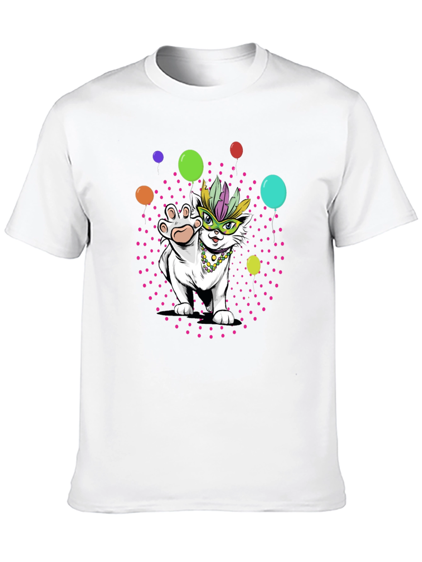 Mardi Gras Cat T-Shirt