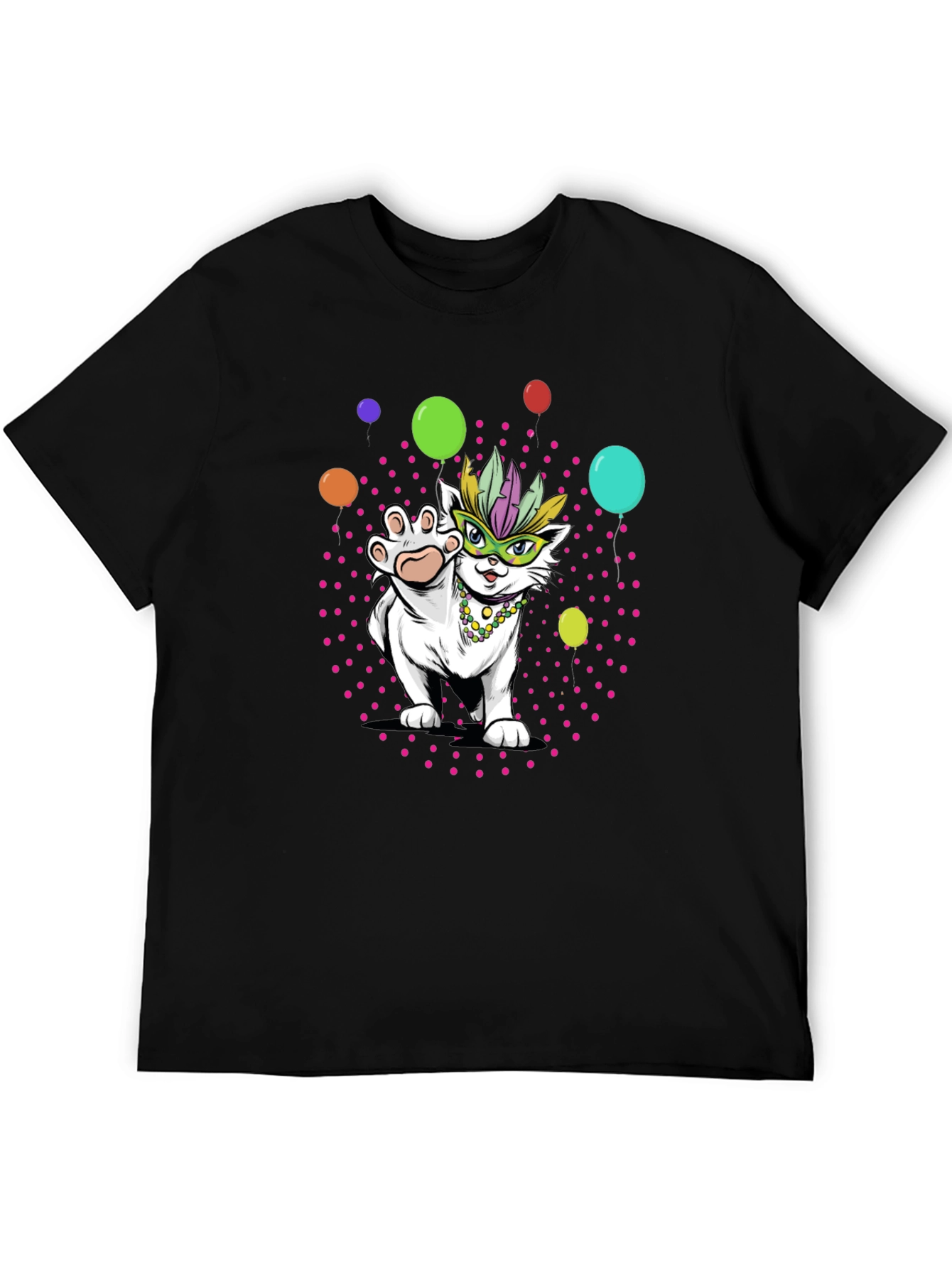 Mardi Gras Cat T-Shirt