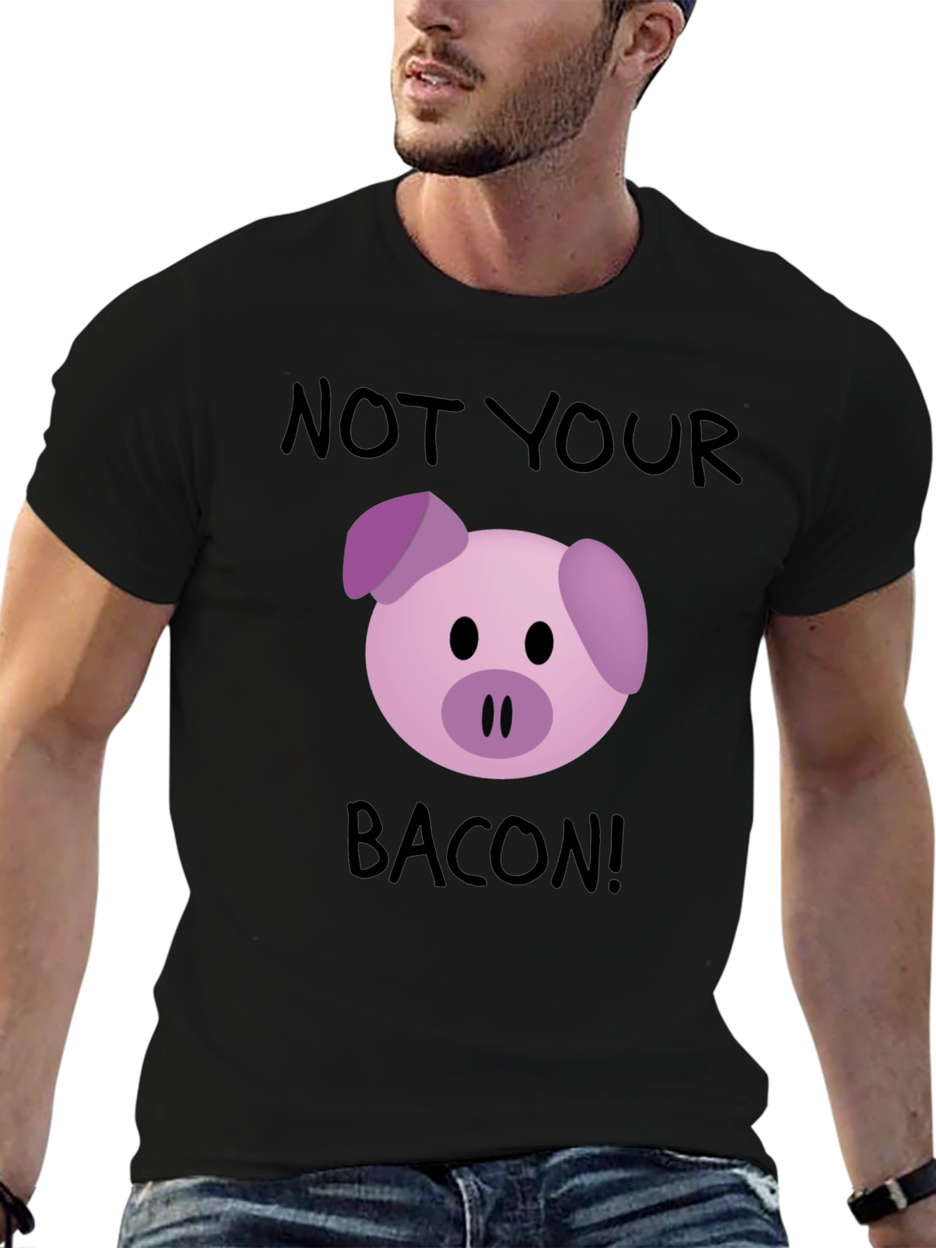 Not Your Bacon! Pig Graphic T-Shirt