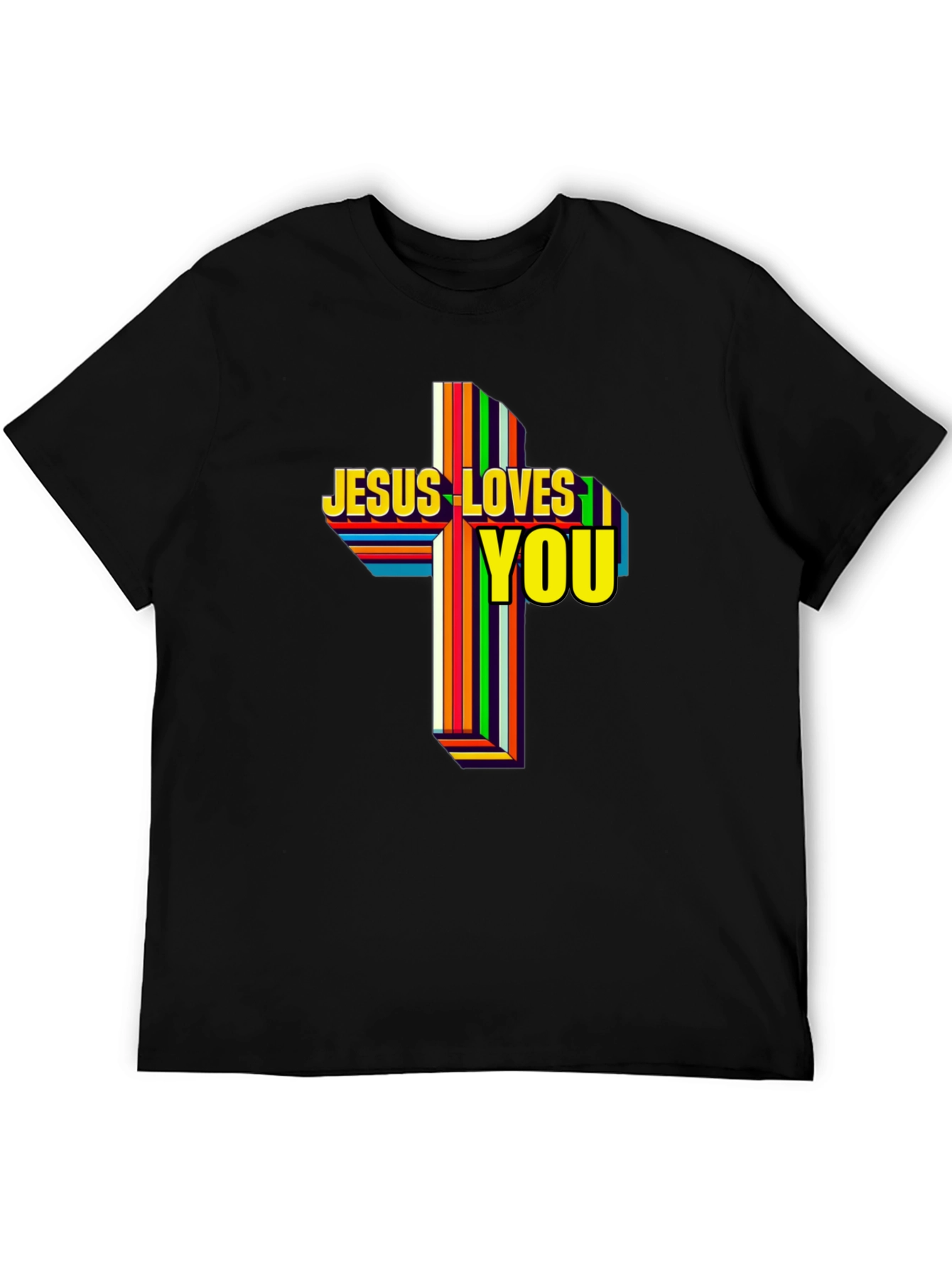 Jesus Loves You Graphic T-Shirt - Religious Apparel