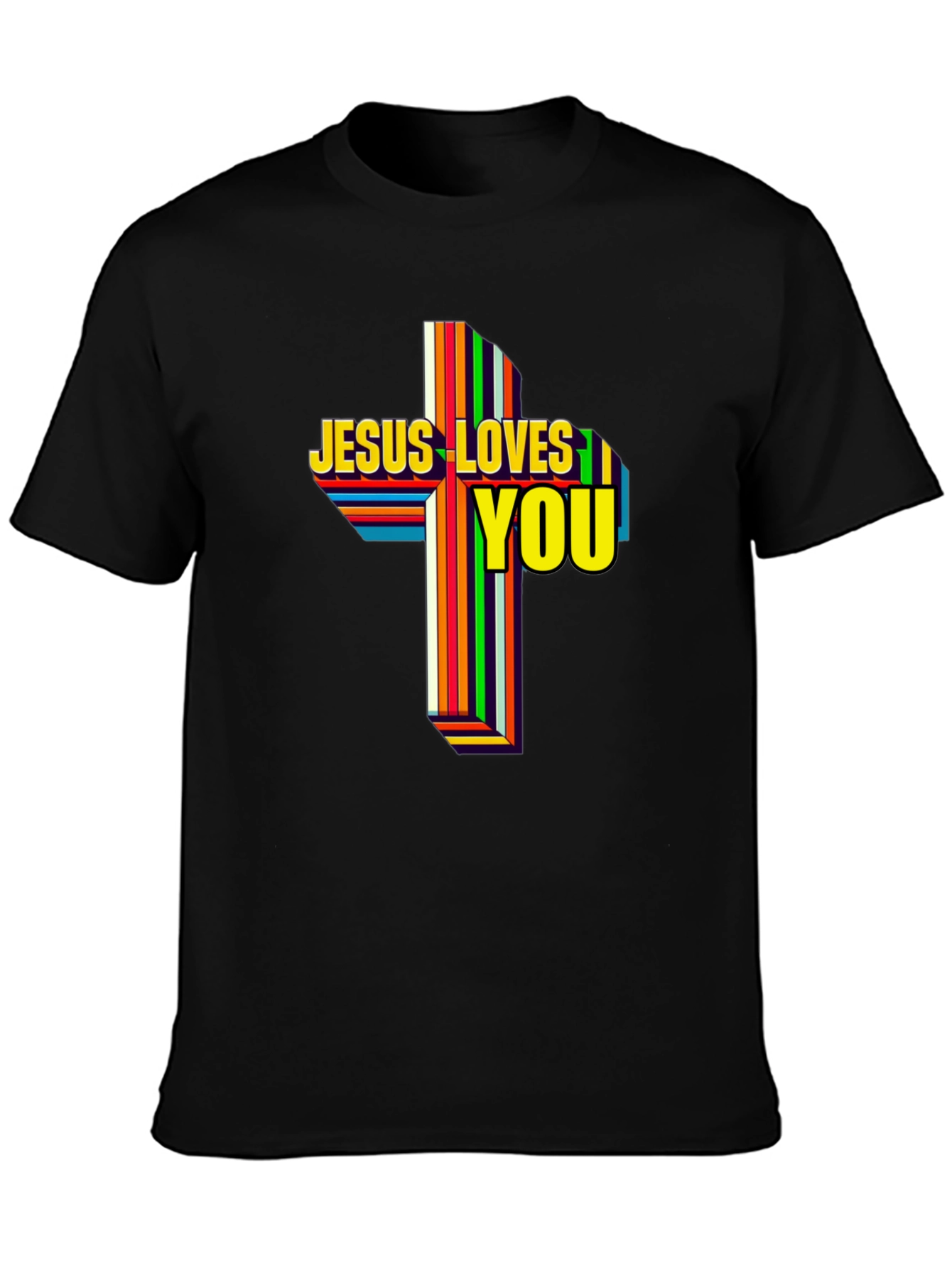 Jesus Loves You Graphic T-Shirt - Religious Apparel