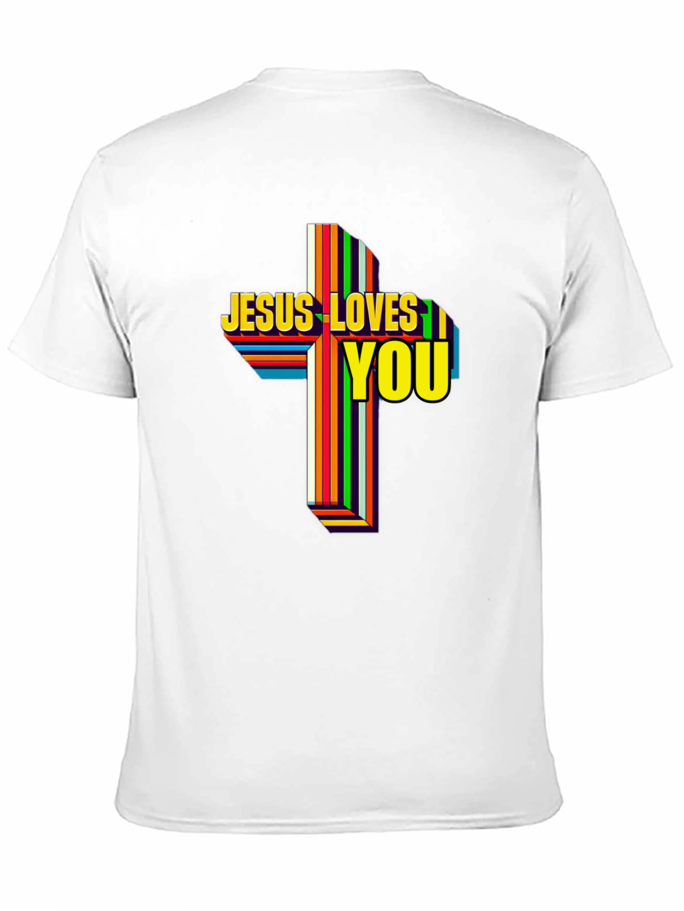 Jesus Loves You Graphic T-Shirt - Religious Apparel