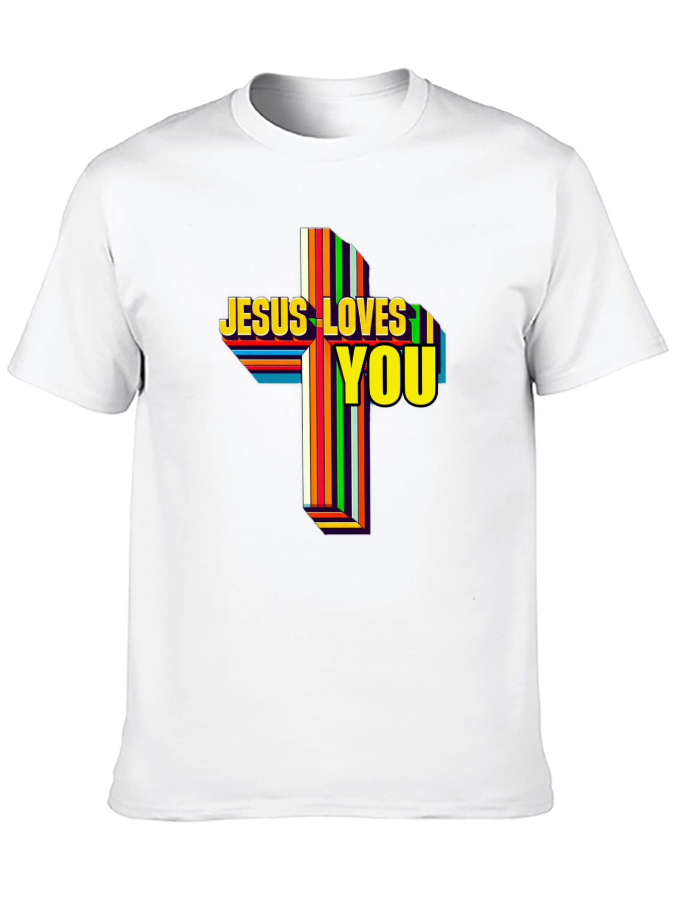 Jesus Loves You Graphic T-Shirt - Religious Apparel