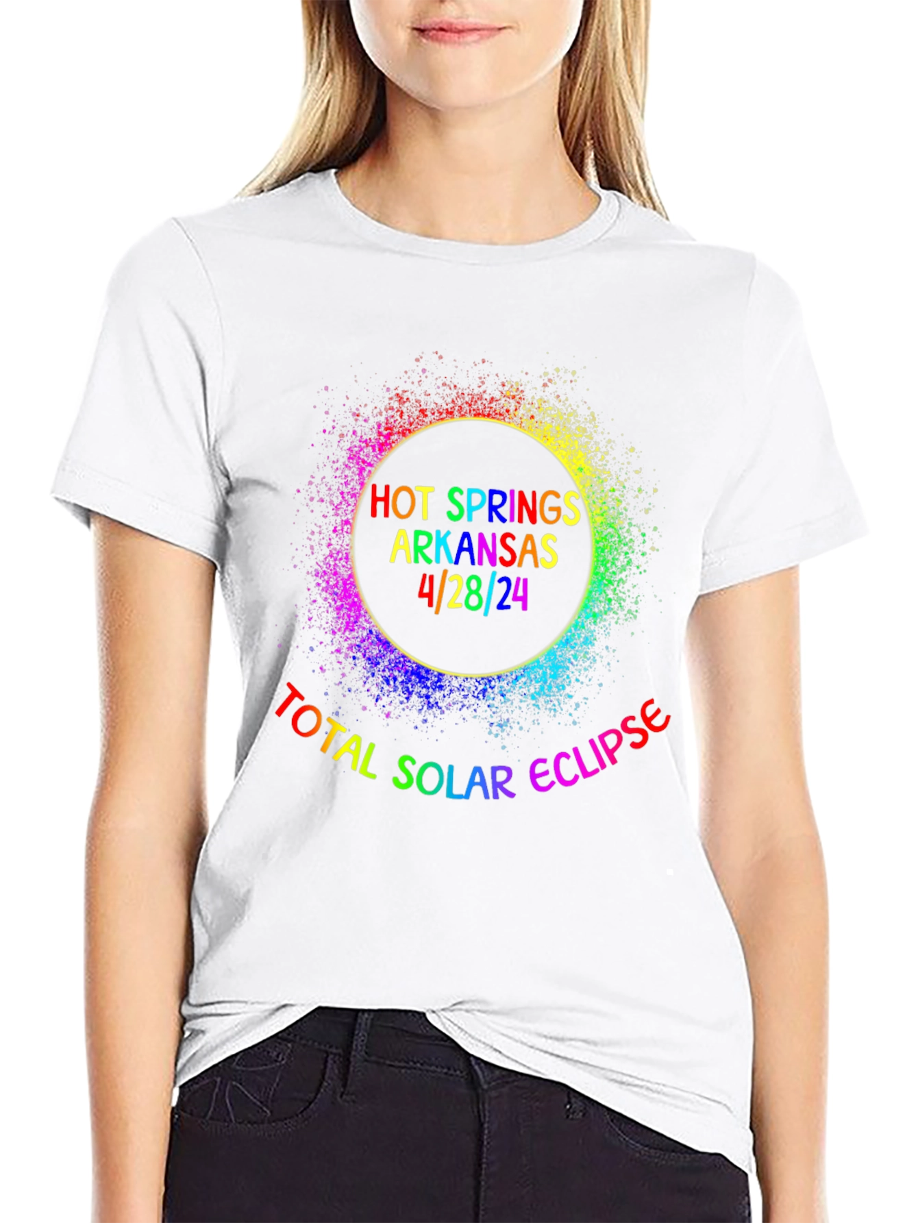 Hot Springs Solar Eclipse T-Shirt - April 28 2024