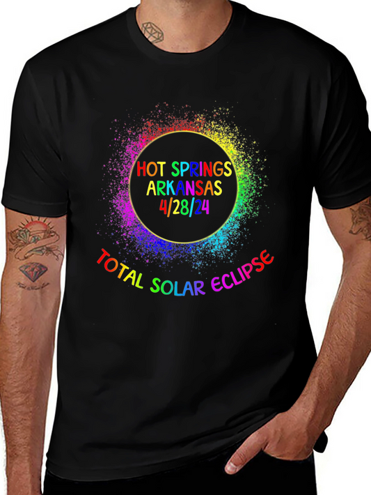 Hot Springs Solar Eclipse T-Shirt - April 28 2024