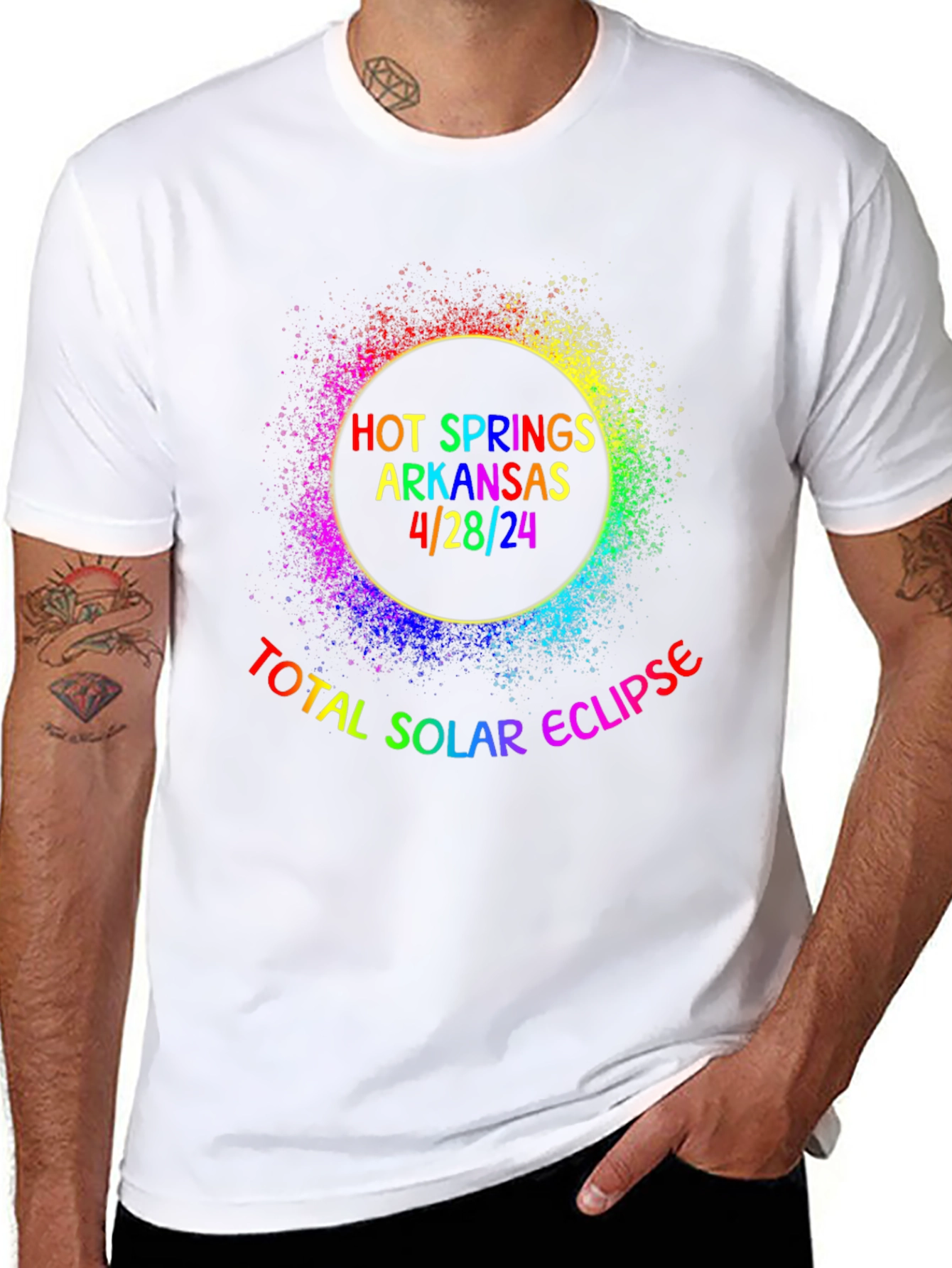 Hot Springs Solar Eclipse T-Shirt - April 28 2024