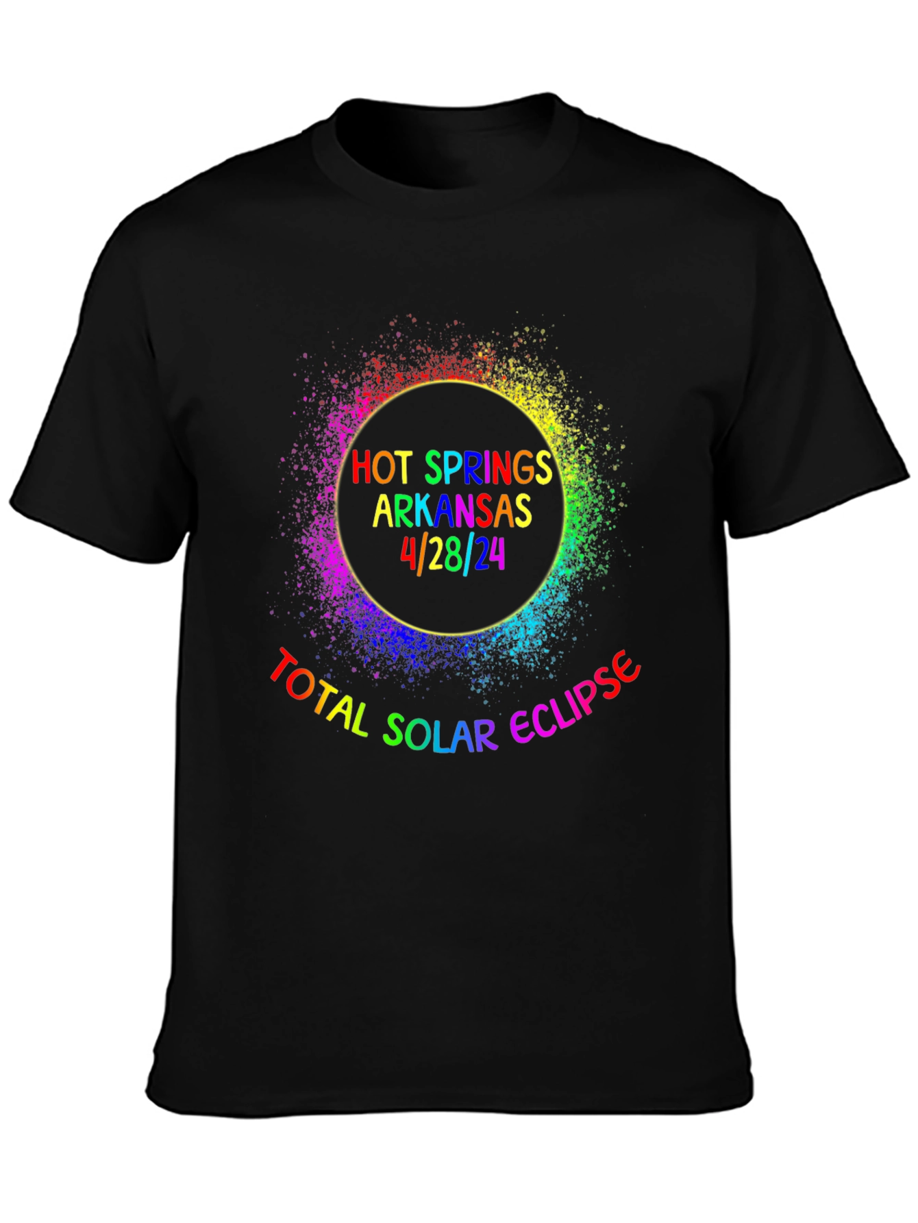 Hot Springs Solar Eclipse T-Shirt - April 28 2024
