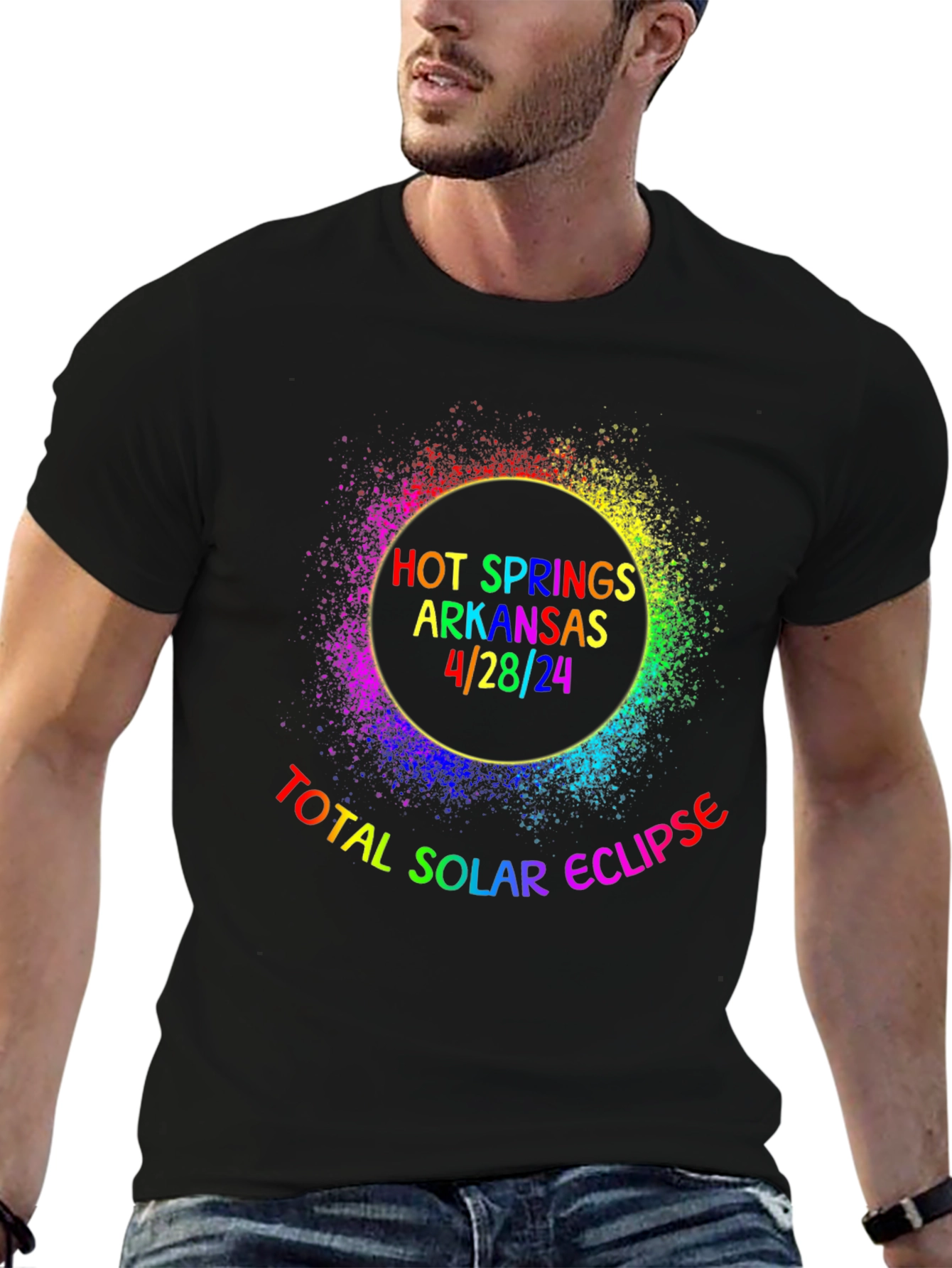 Hot Springs Solar Eclipse T-Shirt - April 28 2024