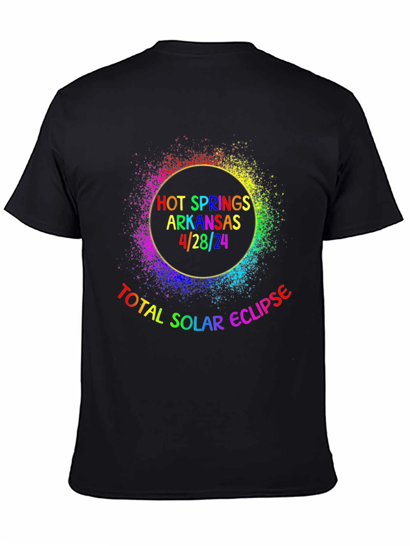 Hot Springs Solar Eclipse T-Shirt - April 28 2024