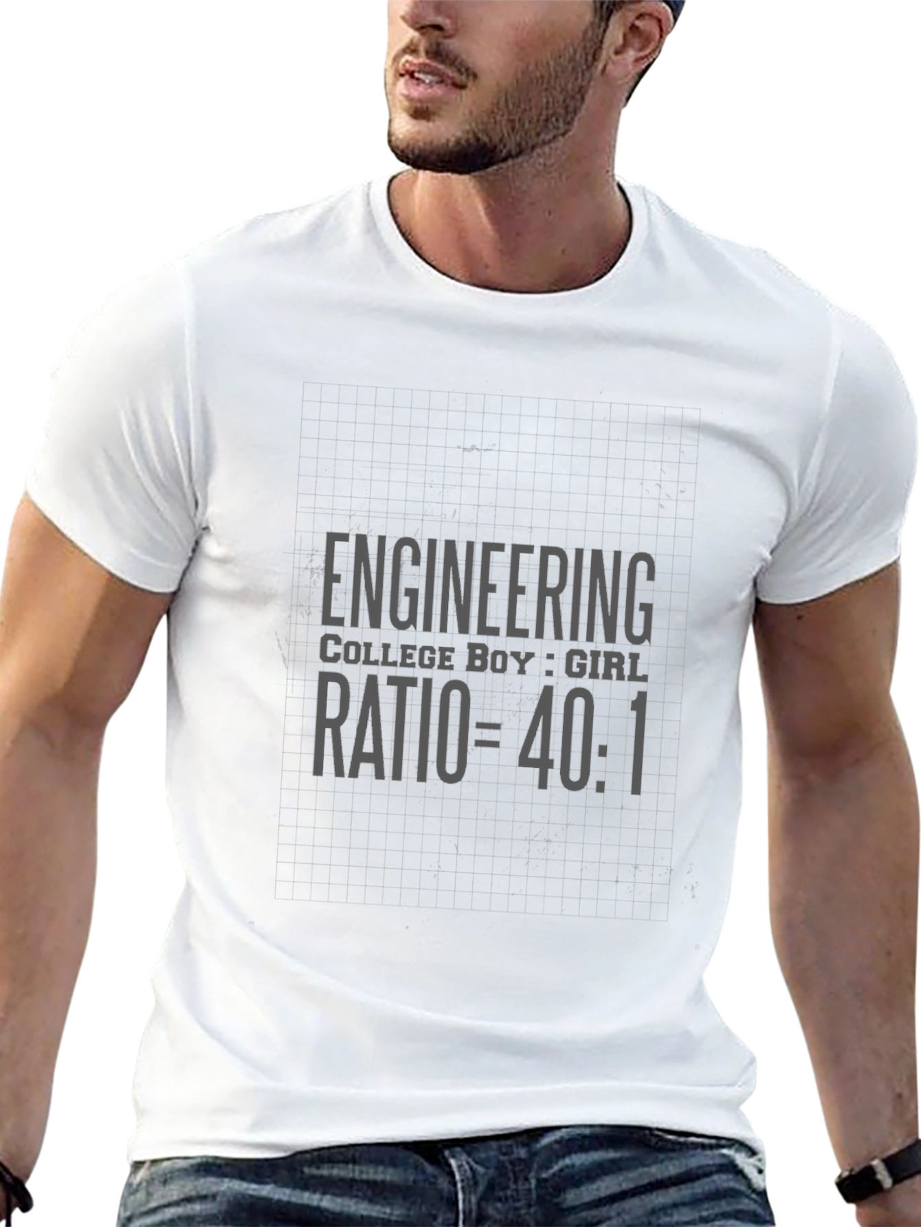Engineering College Boy:Girl Ratio Graphic Tee