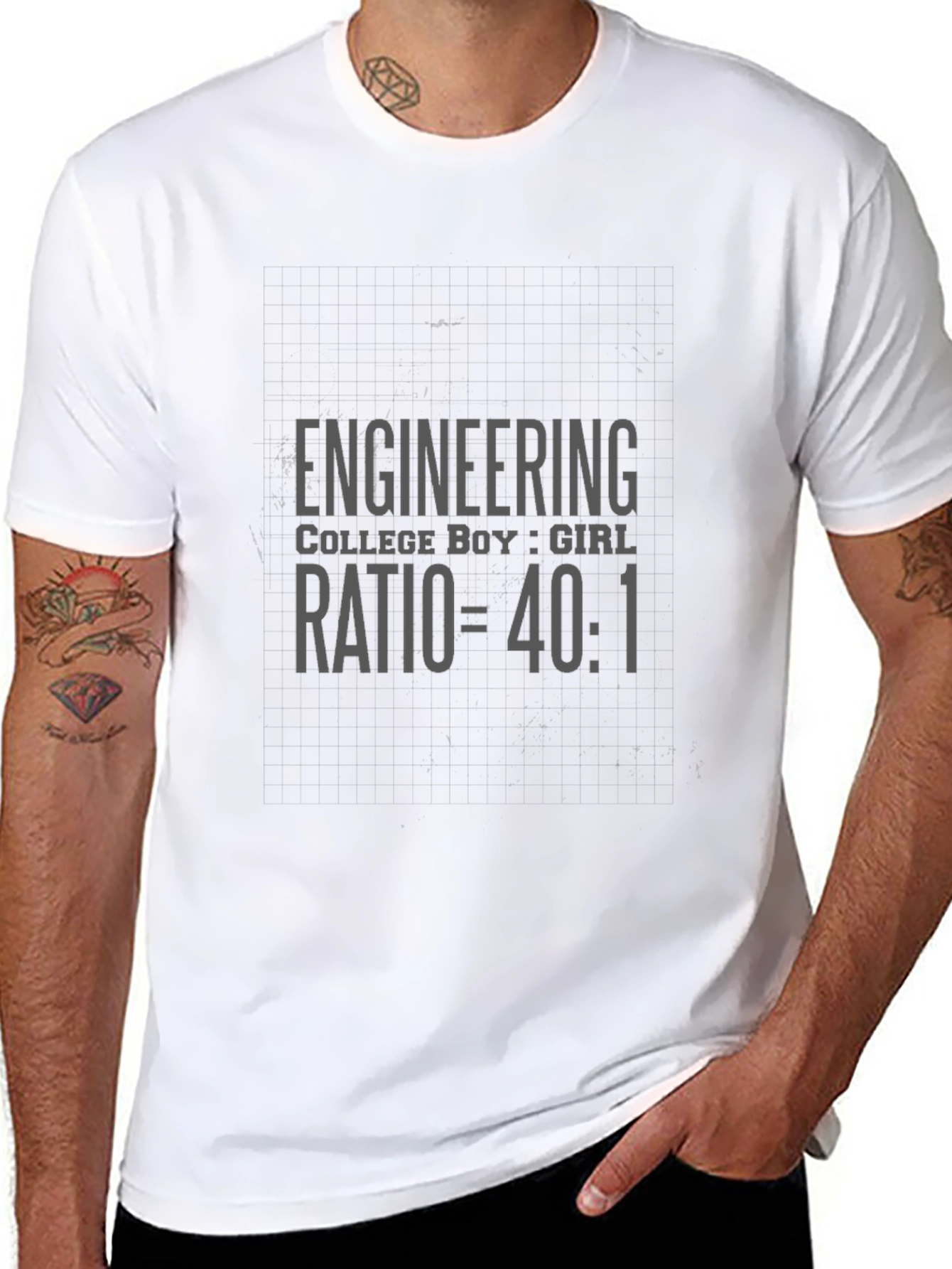 Engineering College Boy:Girl Ratio Graphic Tee