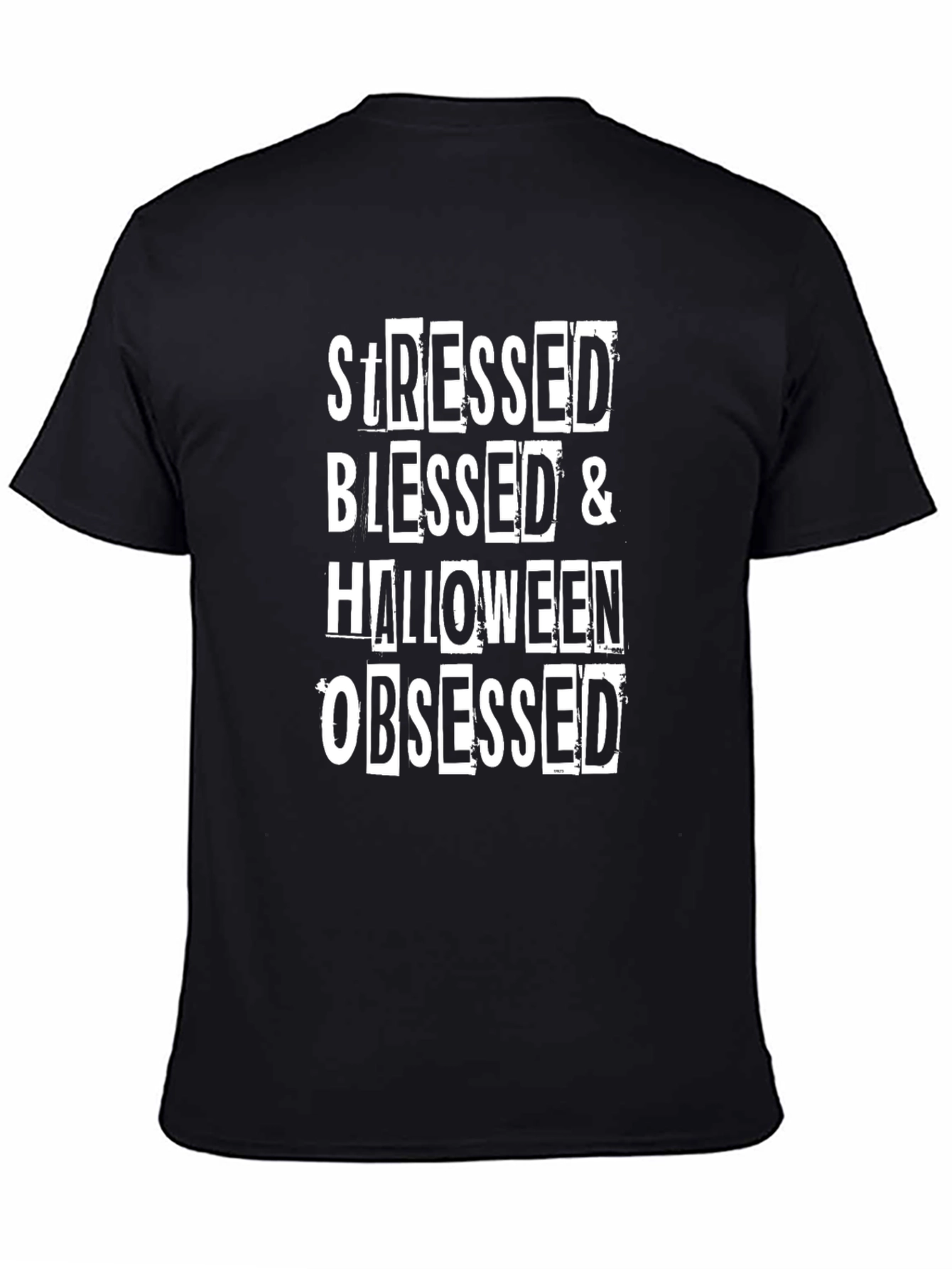Stressed Blessed Halloween Obsessed Graphic Tee