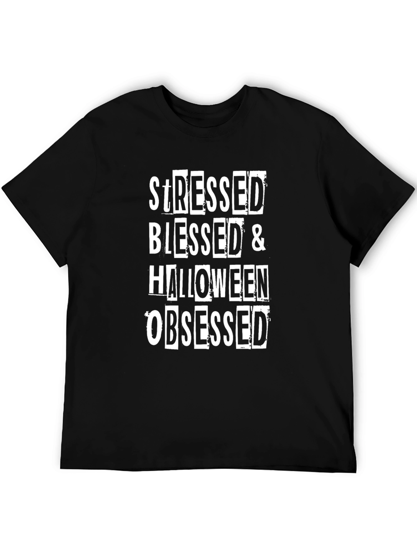 Stressed Blessed Halloween Obsessed Graphic Tee