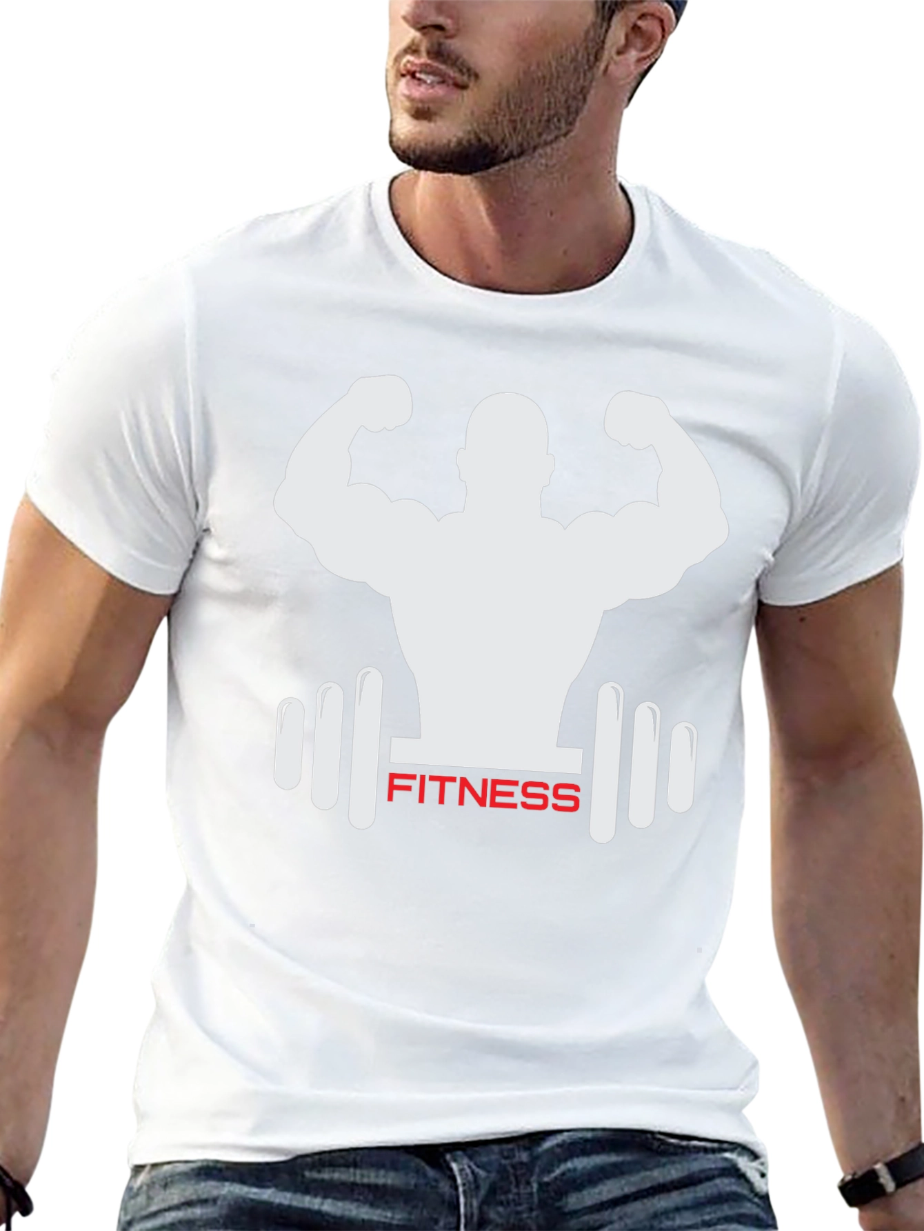 Fitness Graphic Tee - Black Gym Shirt