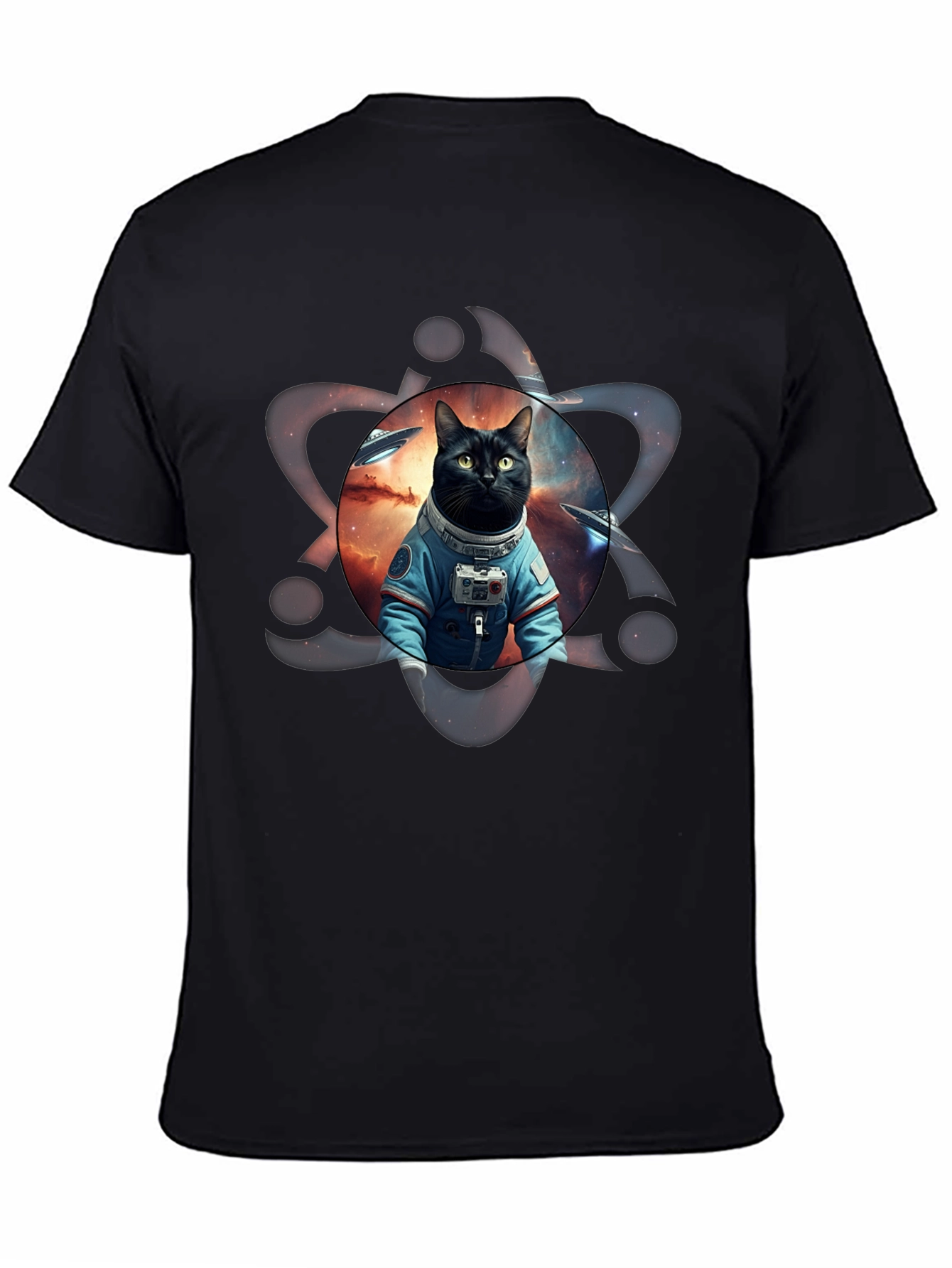 Cosmic Cat Astronaut Graphic Tee