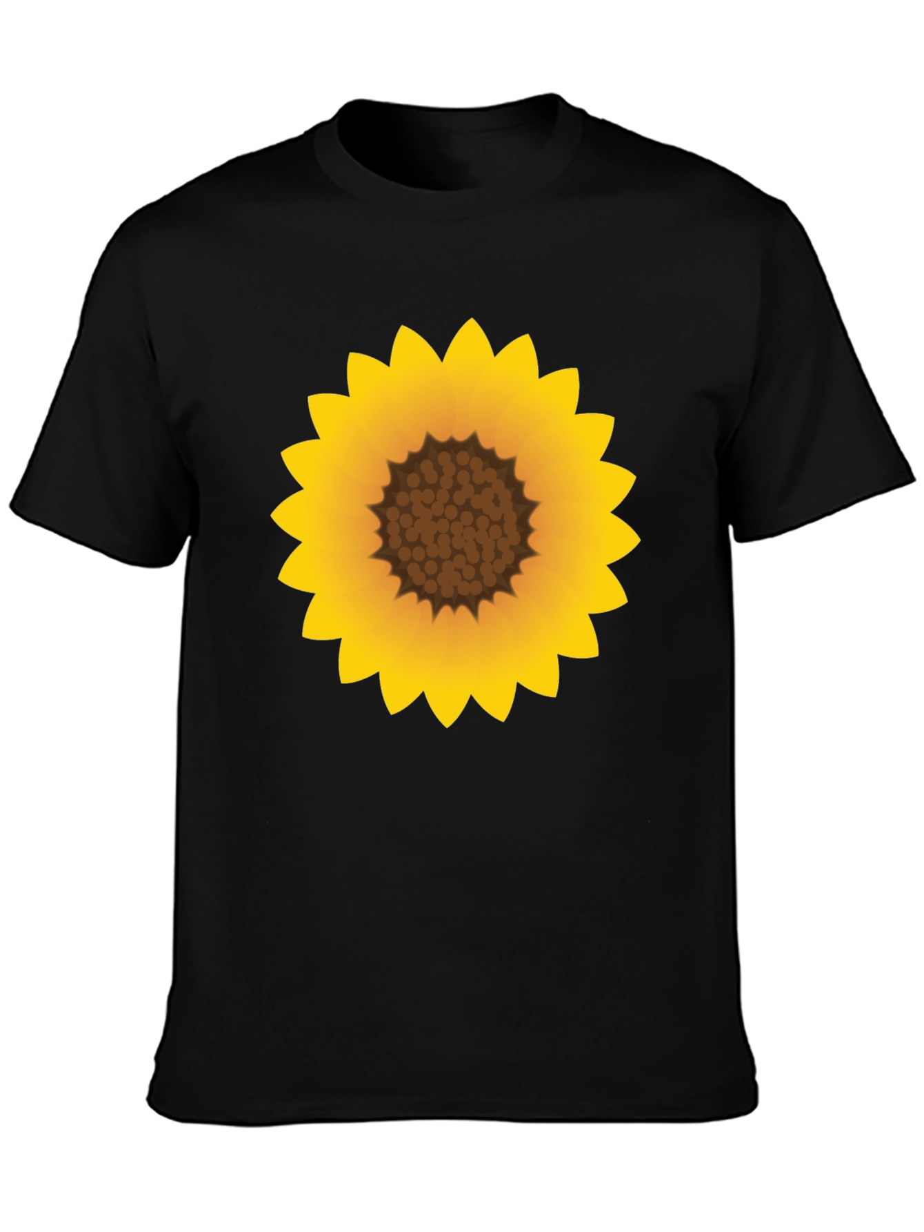 Sunflower Graphic Black T-Shirt