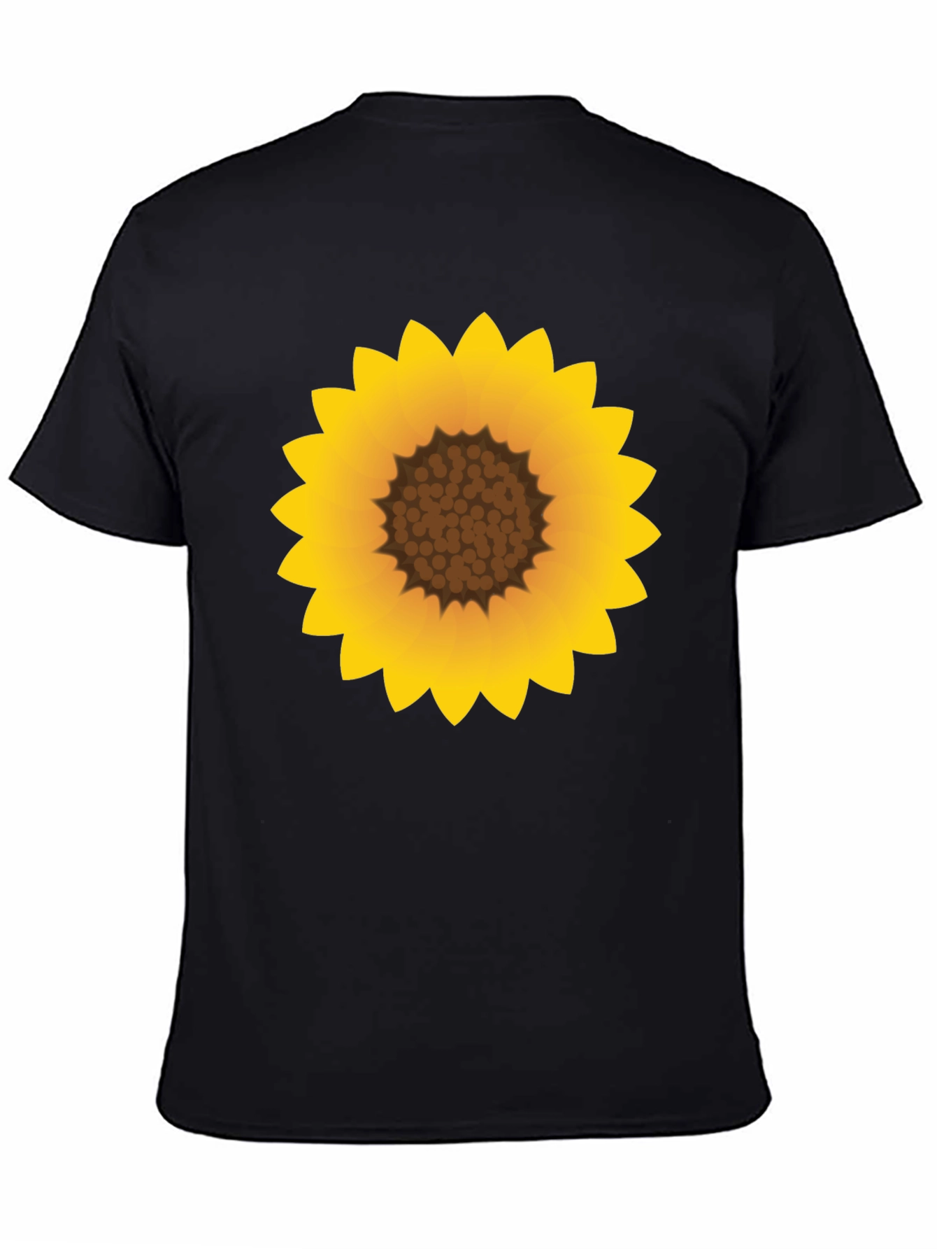 Sunflower Graphic Black T-Shirt