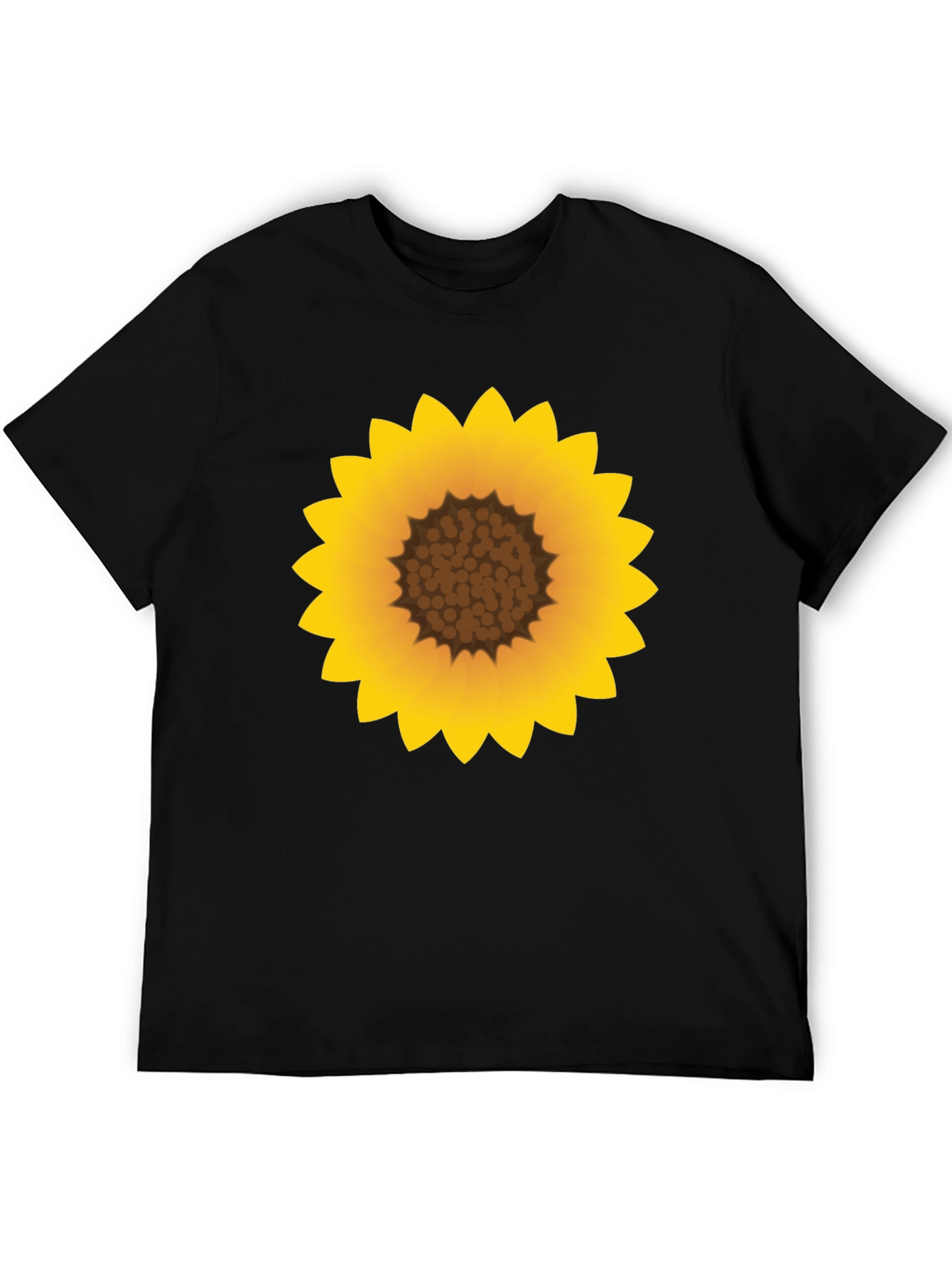 Sunflower Graphic Black T-Shirt