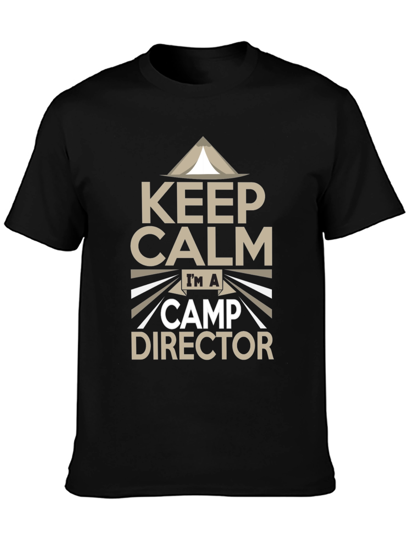 Keep Calm Camp Director Black T-Shirt