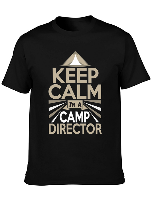 Keep Calm Camp Director Black T-Shirt