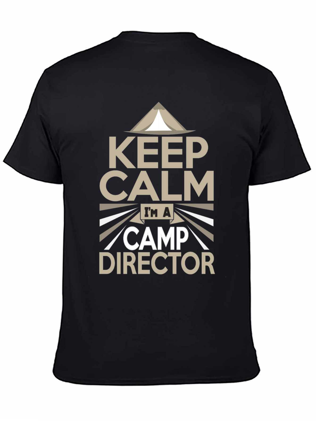 Keep Calm Camp Director Black T-Shirt