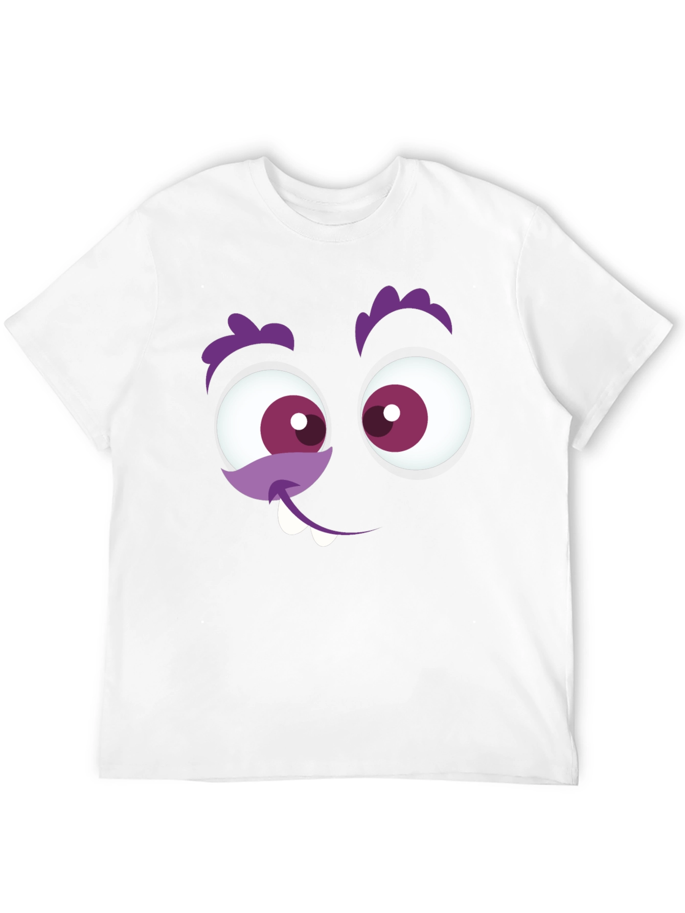 Funny Monster Face Graphic T-Shirt