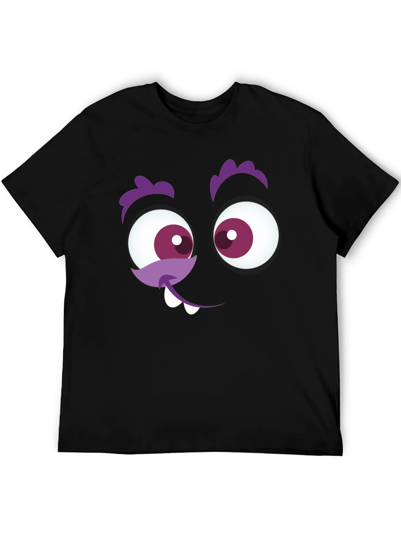 Funny Monster Face Graphic T-Shirt