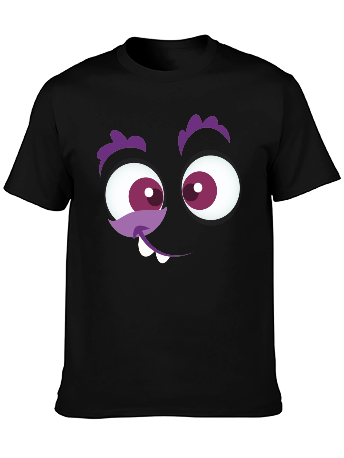 Funny Monster Face Graphic T-Shirt
