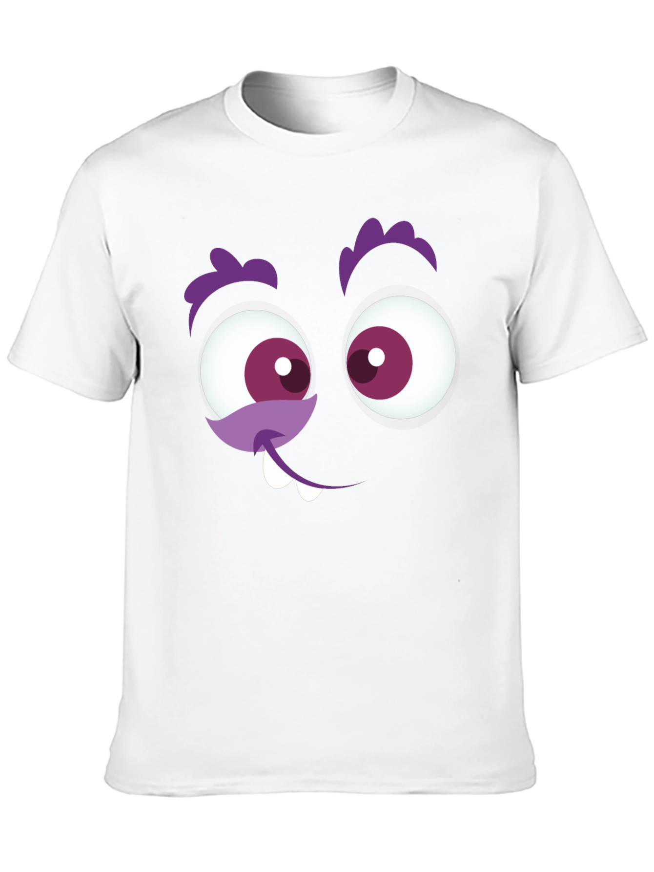 Funny Monster Face Graphic T-Shirt