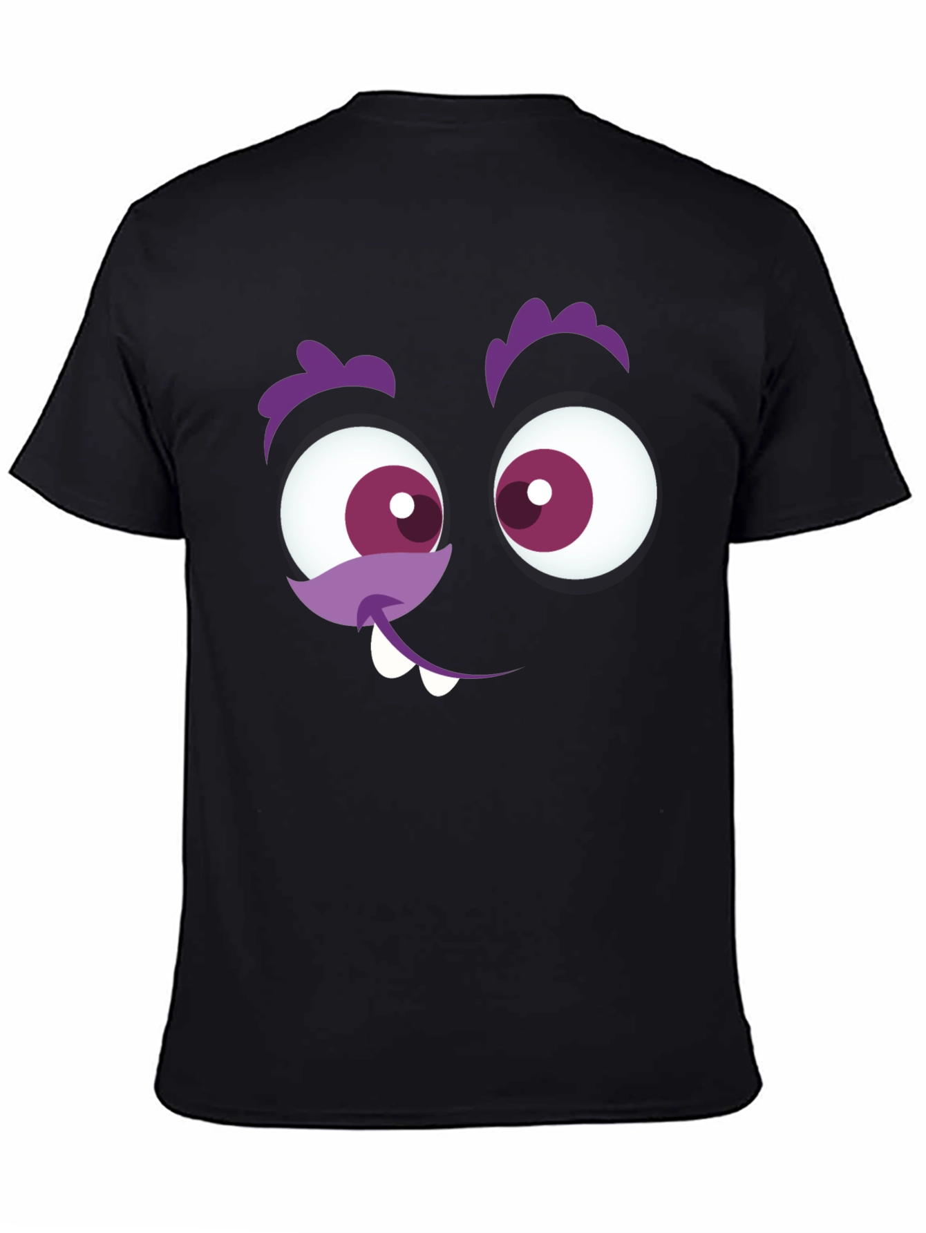 Funny Monster Face Graphic T-Shirt
