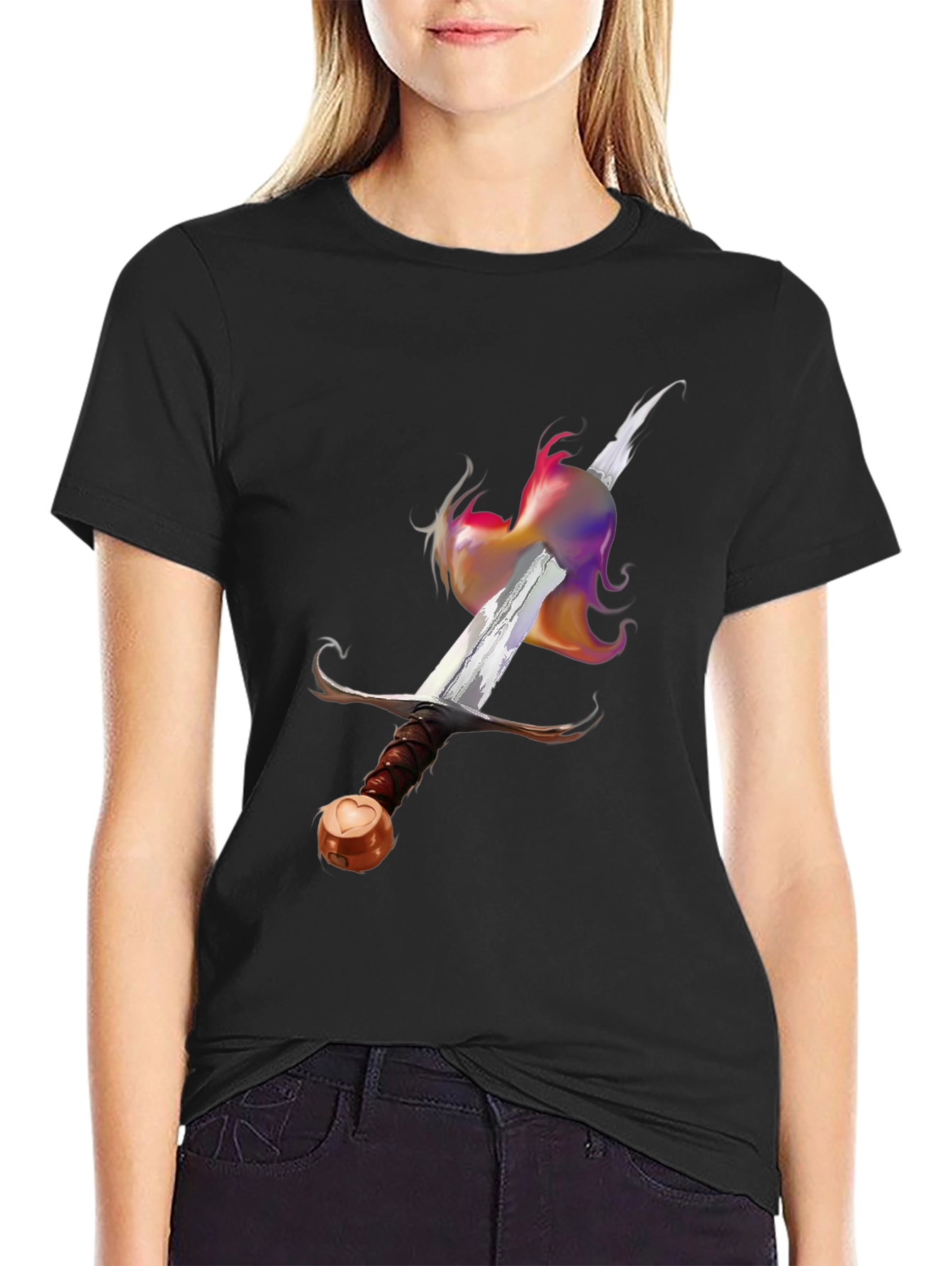 Sword & Prism T-Shirt - Stylish Graphic Tee