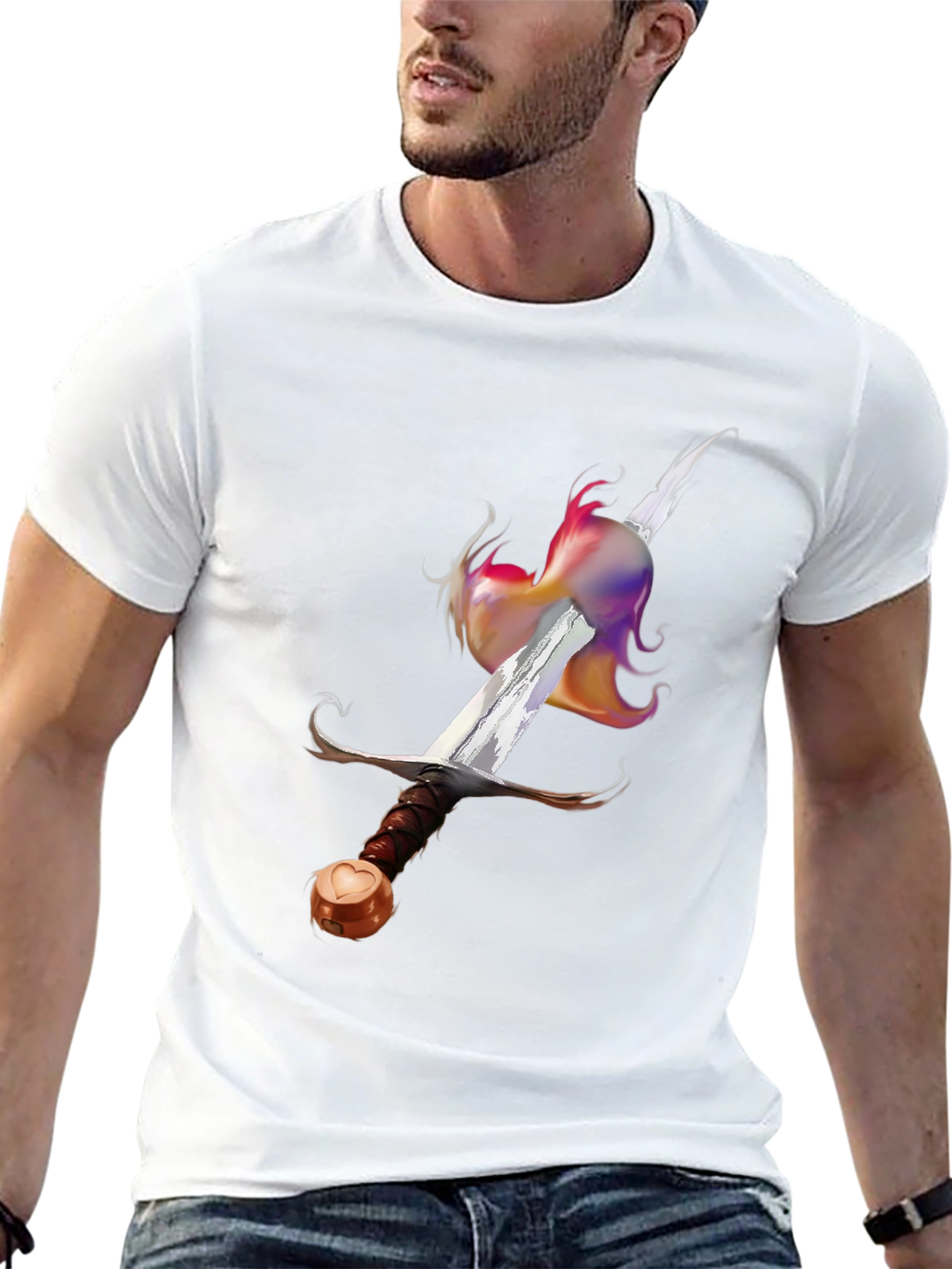 Sword & Prism T-Shirt - Stylish Graphic Tee
