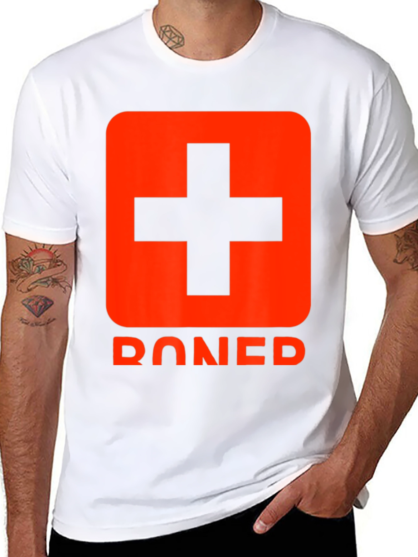 Red Cross T-Shirt - Boned Graphic Tee
