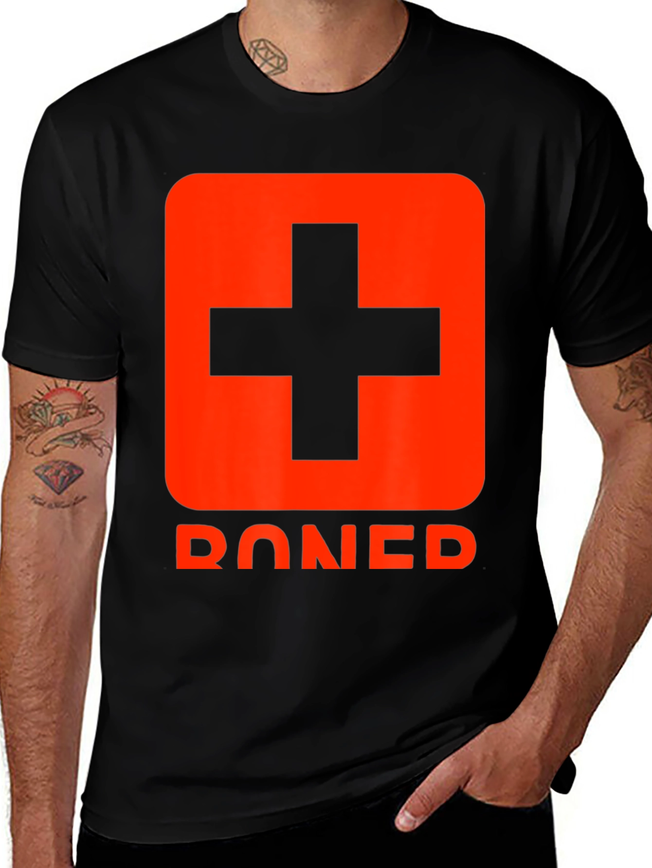 Red Cross T-Shirt - Boned Graphic Tee