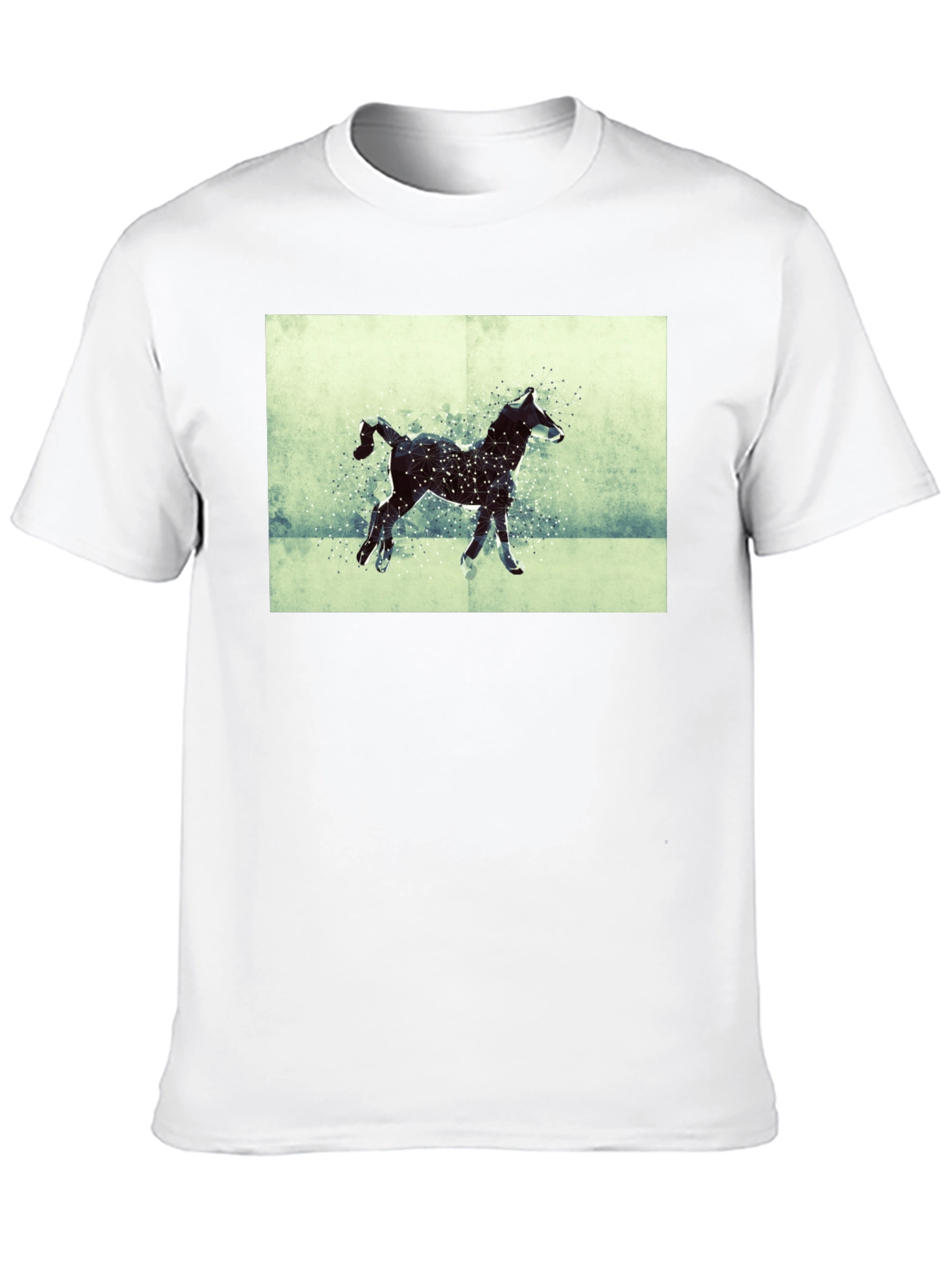 Horse Silhouette Graphic Black T-Shirt