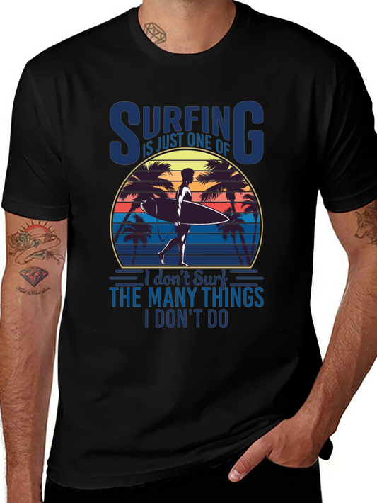 Surfing Graphic T-Shirt - Beach Vibes