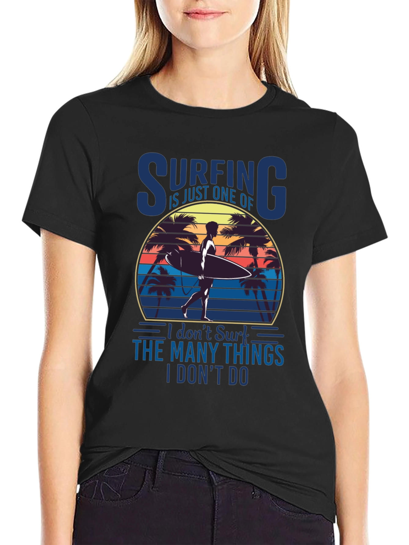 Surfing Graphic T-Shirt - Beach Vibes
