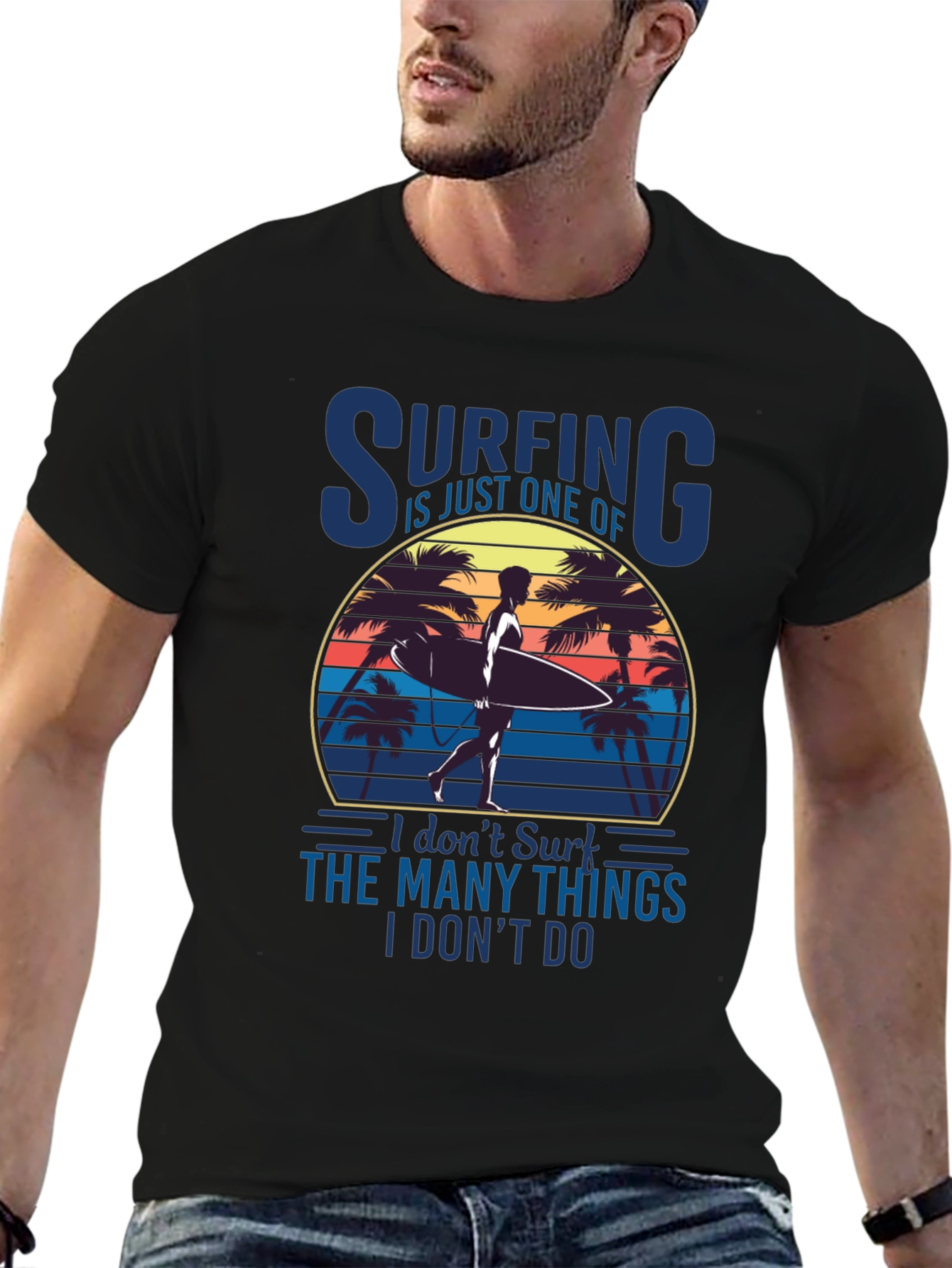 Surfing Graphic T-Shirt - Beach Vibes