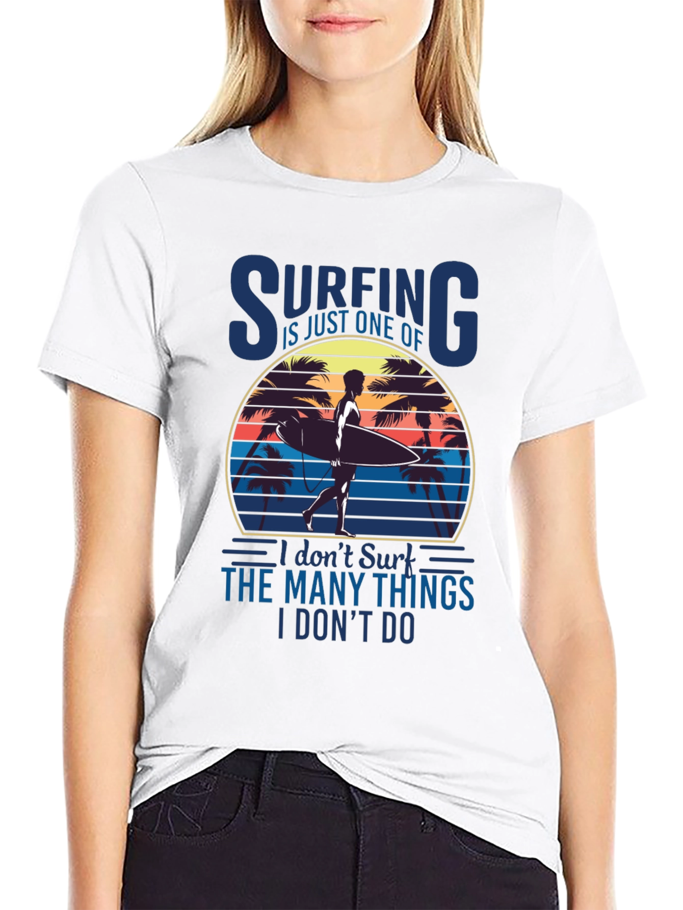 Surfing Graphic T-Shirt - Beach Vibes